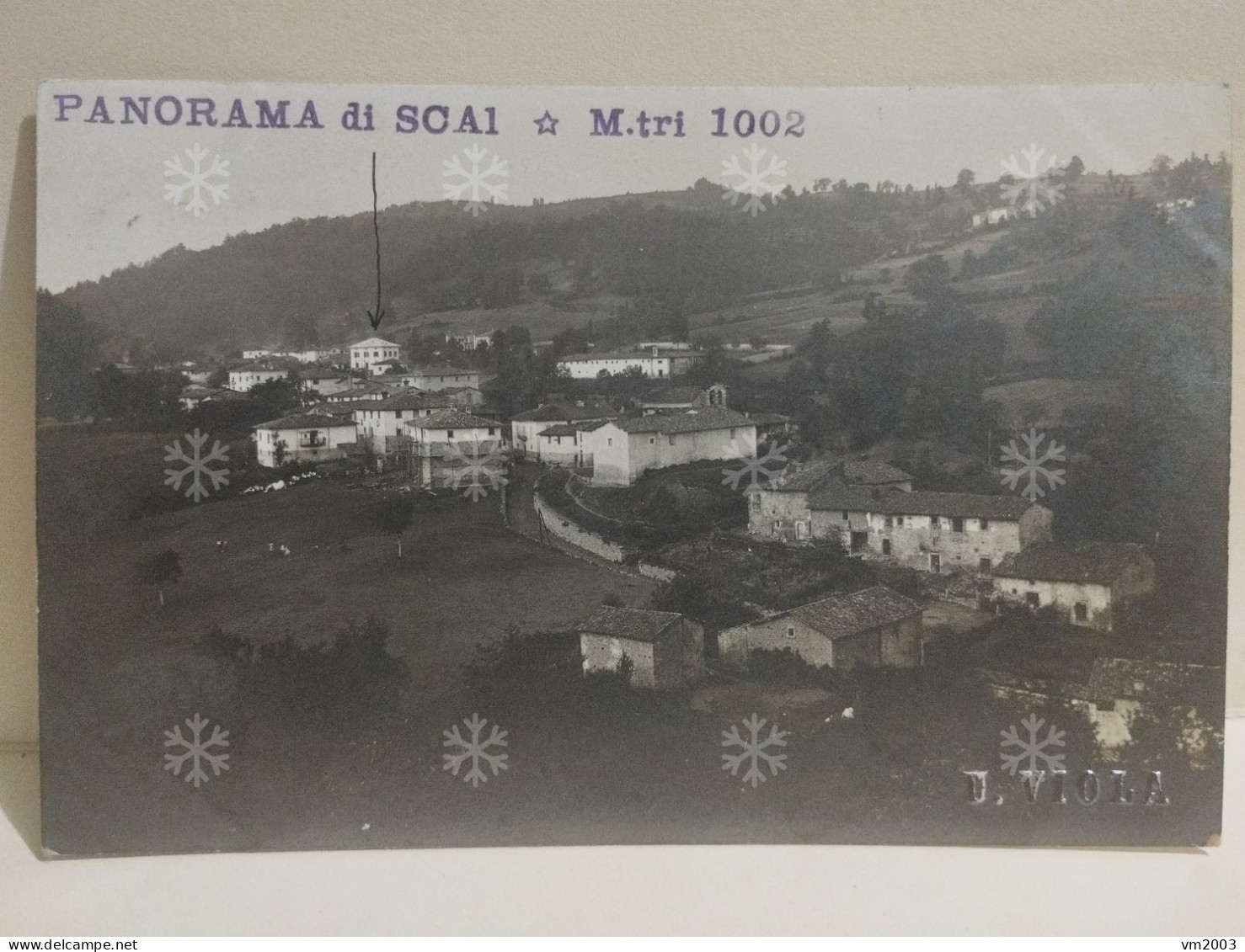 Fotocartolina U. Viola PANORAMA DI SCAI (Amatrice) - Rieti