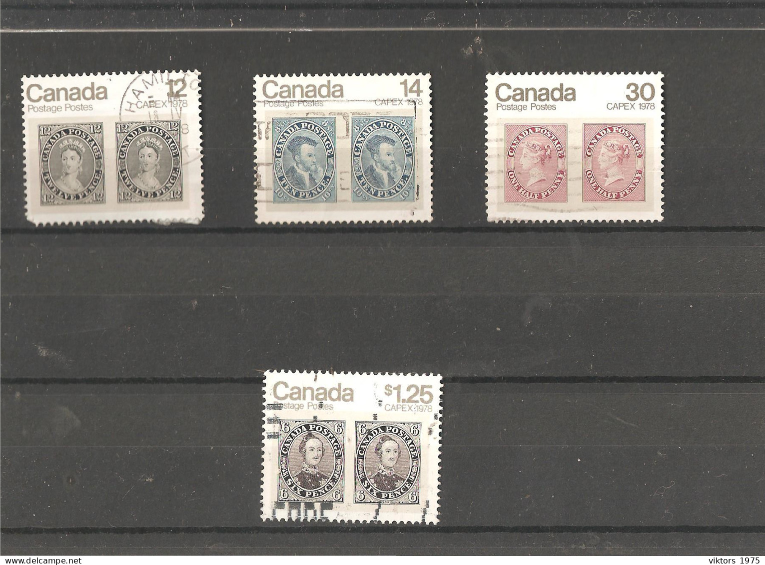 Used Stamps Nr.814-817 In Darnell Catalog - Oblitérés