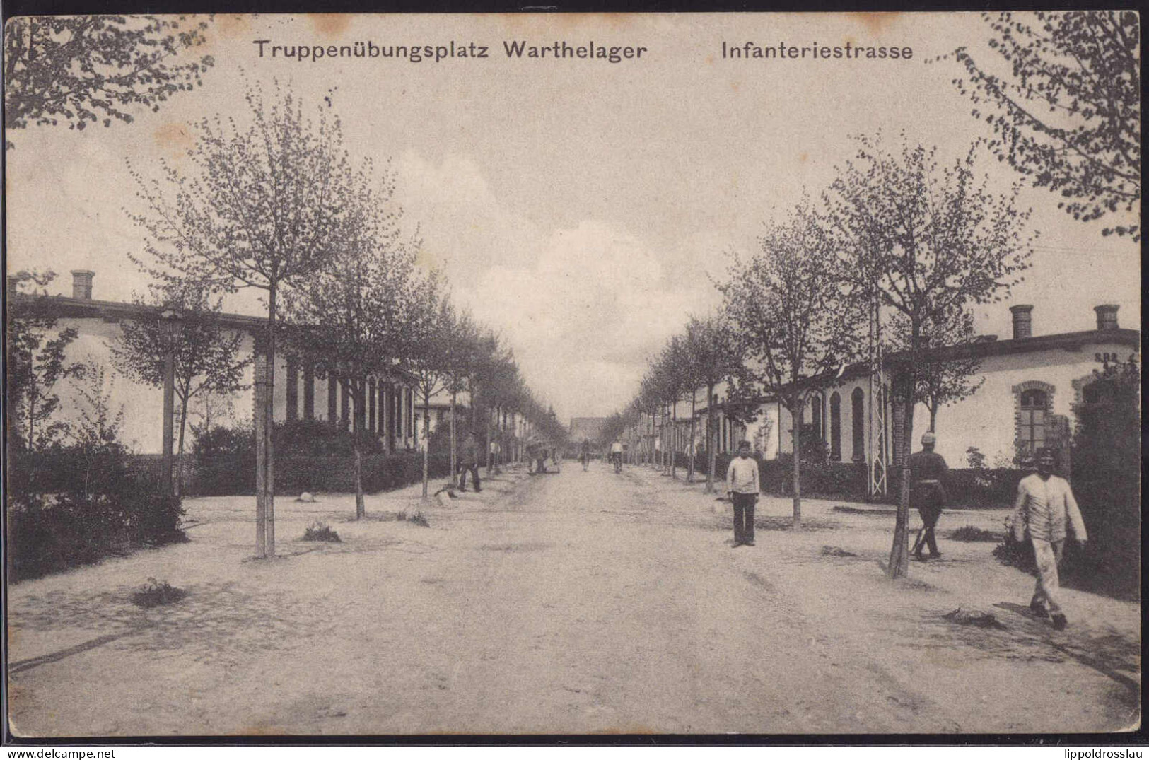 Gest. Warthelager Infanteriestraße, Feldpost 1915 - Posen