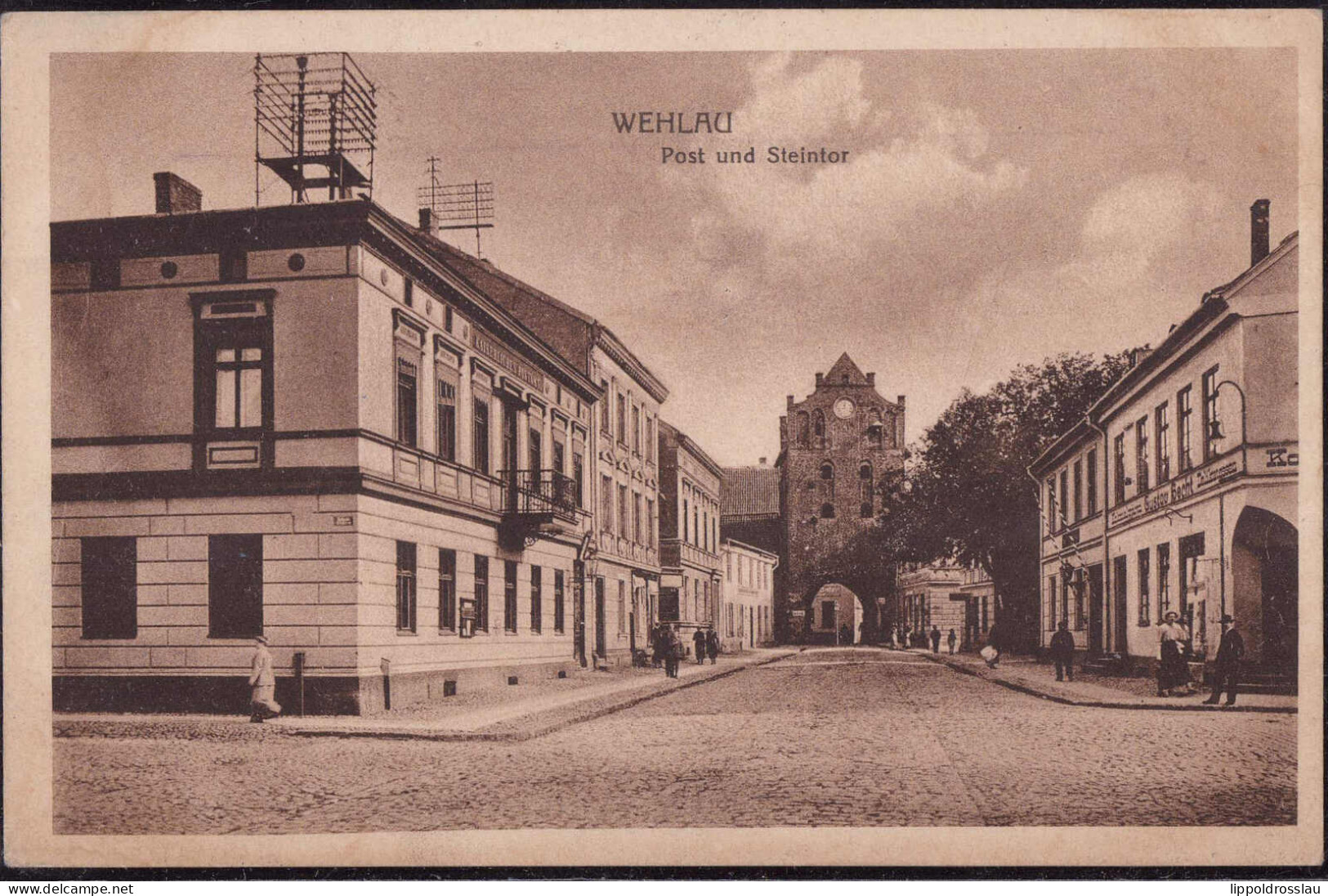 Gest. Wehlau Post Steintor 1924 - Ostpreussen