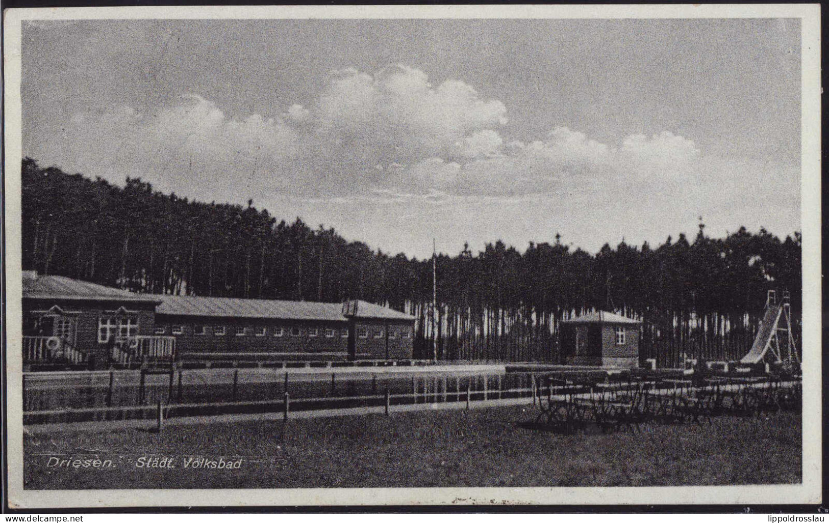 Gest. Driesen Neumark Städt. Volksbad, Feldpost 1939 - Westpreussen