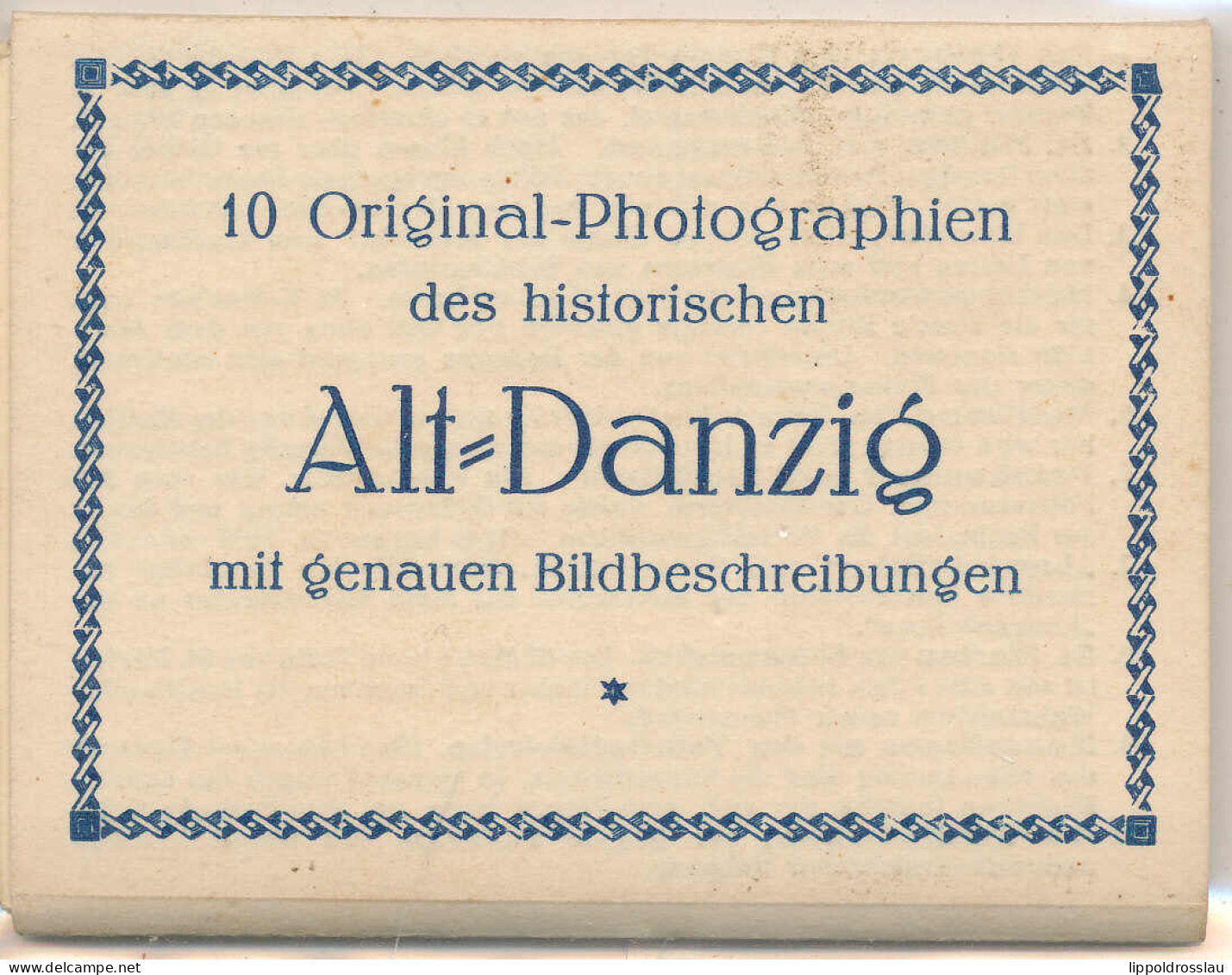 * Danzig Kleinbildserie Mit 10 Fotos In Orig. Hülle - Danzig