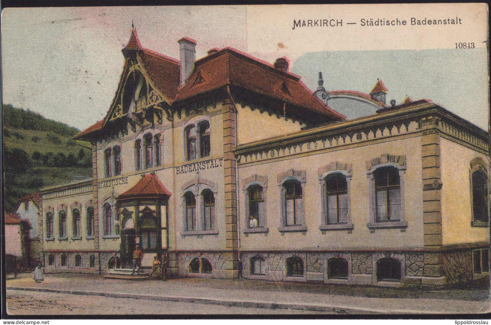 Gest. Markirch Städtische Badeanstalt 1911 - Elsass