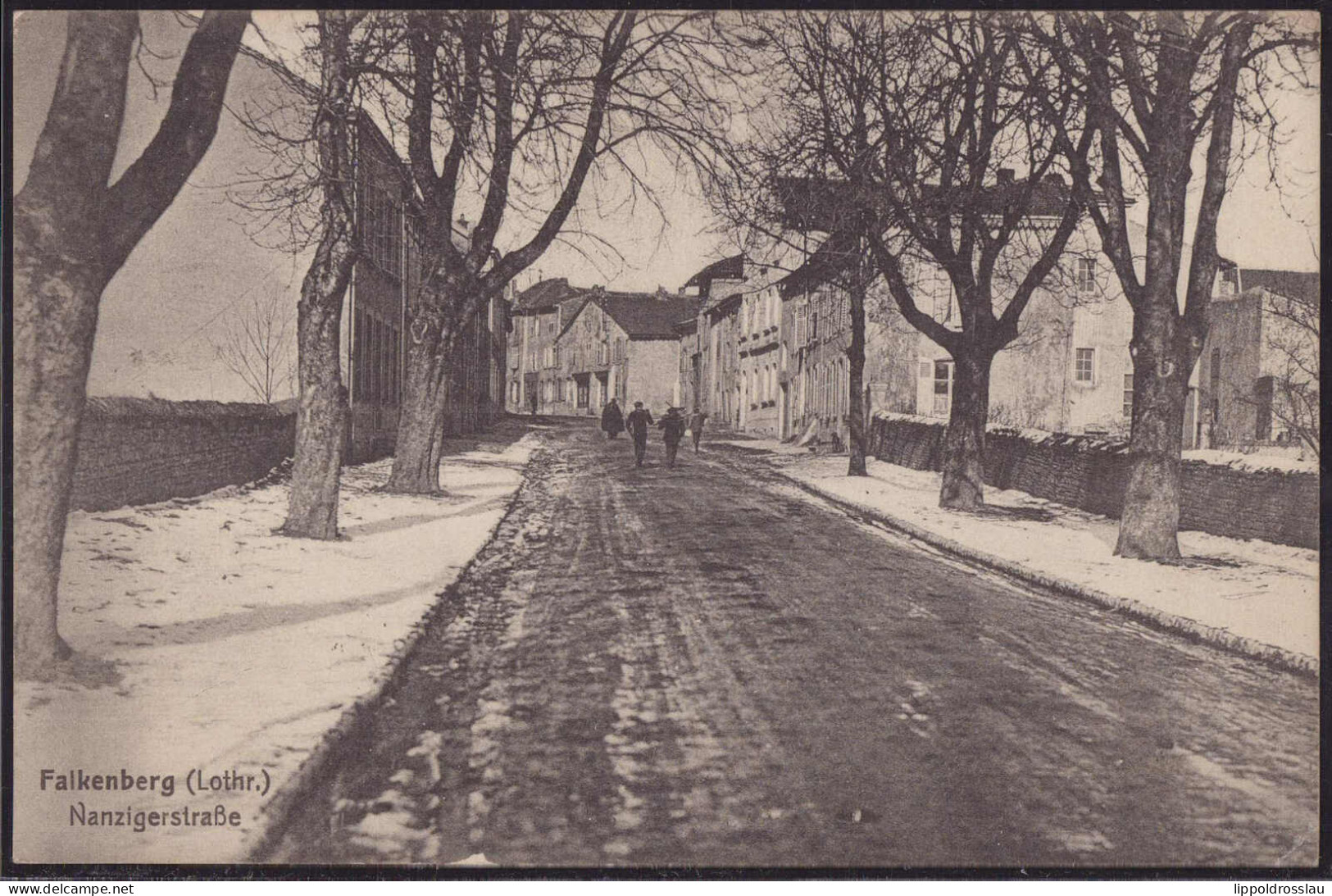 Gest. Falkenberg Nanzigerstraße, Feldpost 1918 - Lothringen