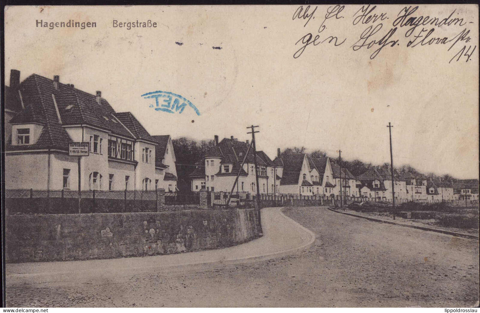 Gest. Hagendingen Bergstraße 1916 - Lothringen