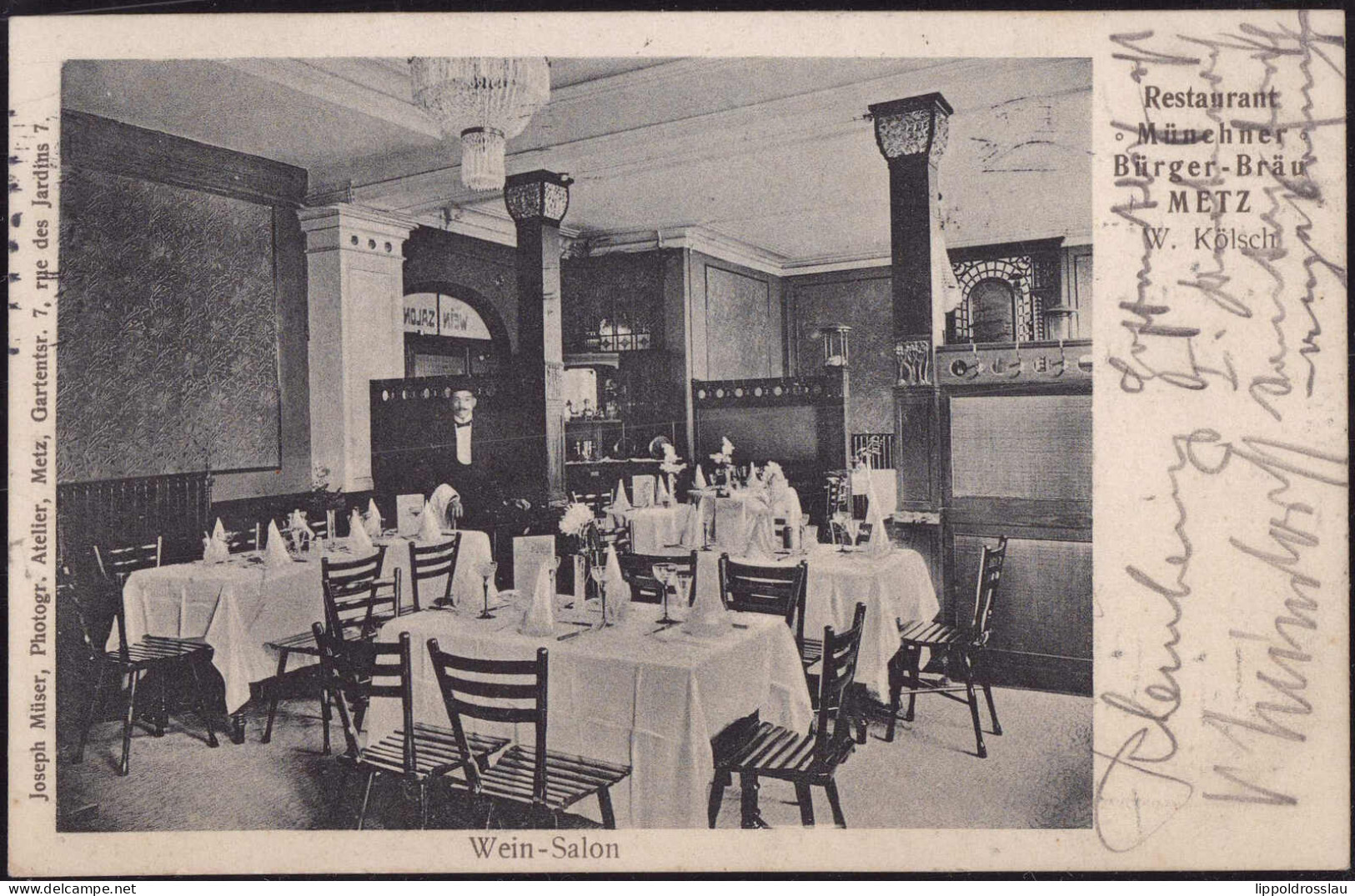 Gest. Metz Gasthaus Münchner Bürgerbräu 1912 - Lothringen