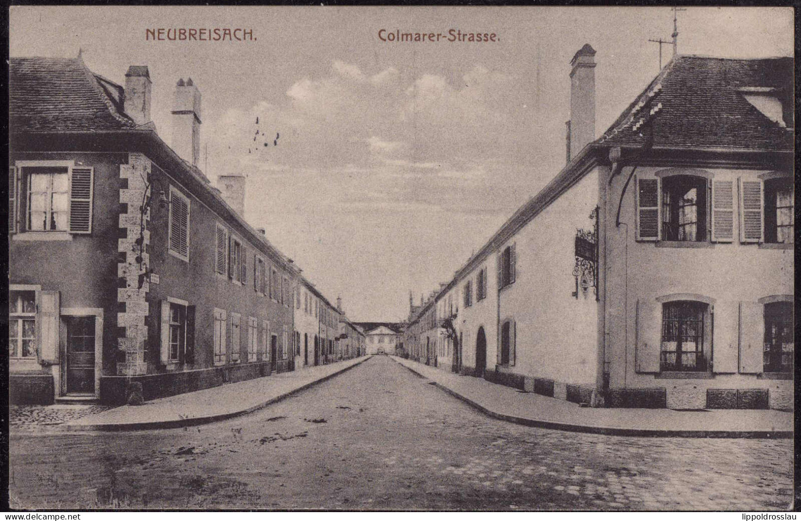 Gest. Neubreisach Colmarer Straße, Feldpost 1915 - Lothringen