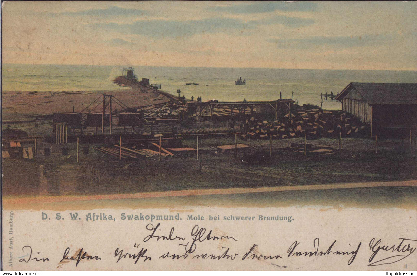 Gest. DSW Swakopmund Mole Feldpost Kuis 1905 - Non Classés