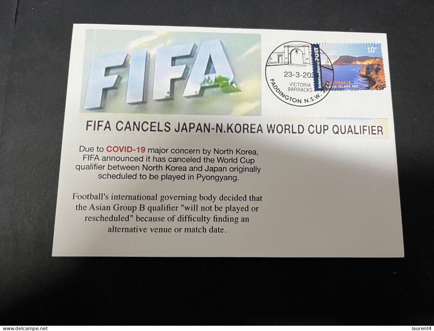 26-3-2024 (4 Y 8) Football - FIFA World Cup 2026 Qualifier Cancel Due To COVID-19 Concern - Japan V North Korea - Andere & Zonder Classificatie
