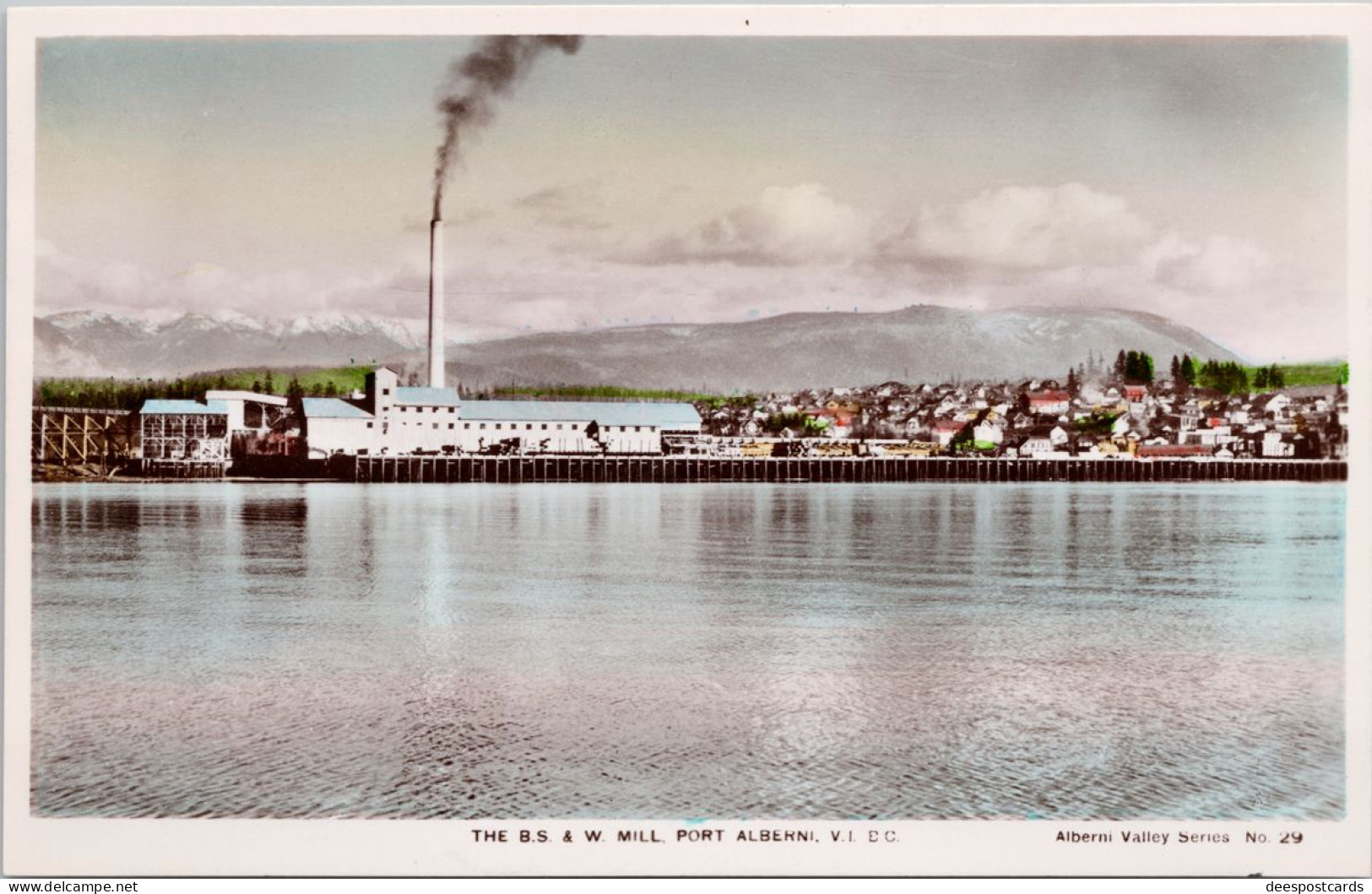 The B.S. & W Mill Port Alberni Vancouver Island BC British Columbia Unused Camera Products RPPC Postcard Z2 - Otros & Sin Clasificación