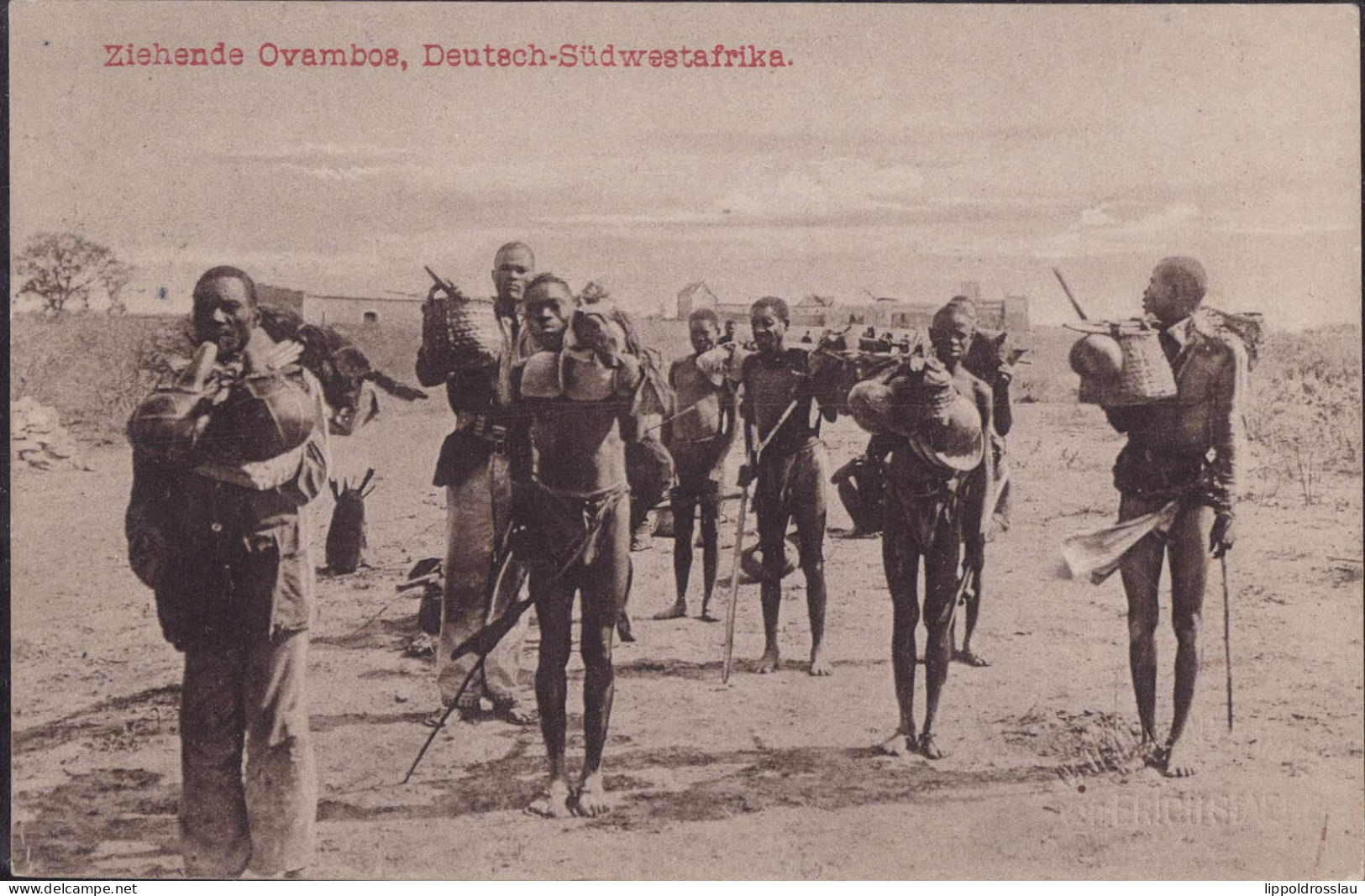 Gest. DSW Ziehende Ovambosm Omaruru 1914 - Non Classés