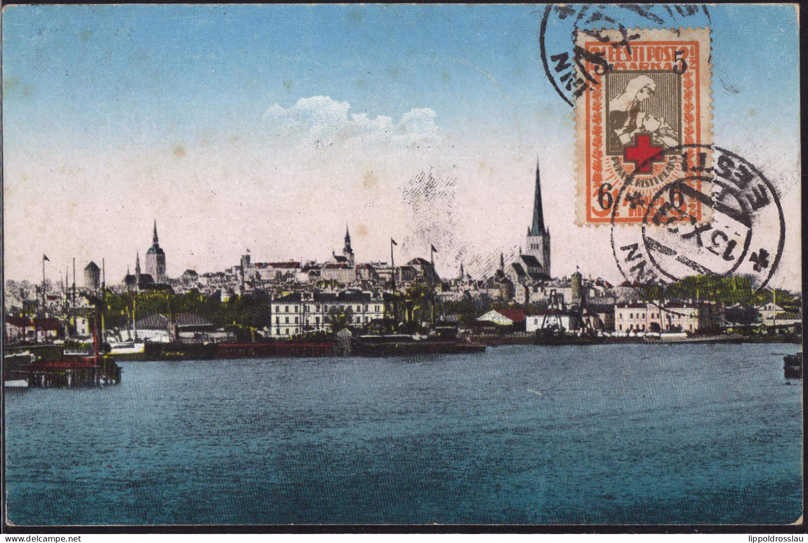 Gest. Tallinn Blick Zum Ort 1927 - Estonia