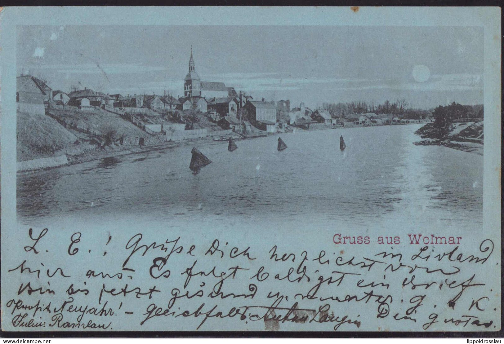 Gest. Wolmar Blick Zum Ort 1900 - Latvia