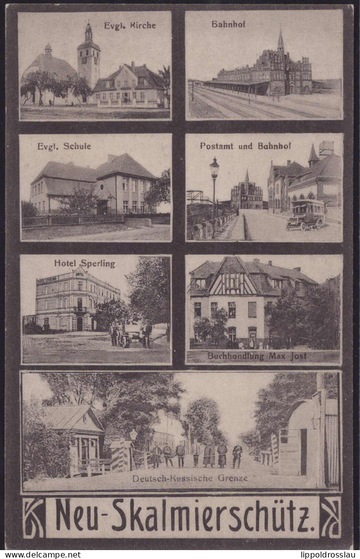 * Neu-Skalmierschütz 7-Bildkarte 1916 - Polen