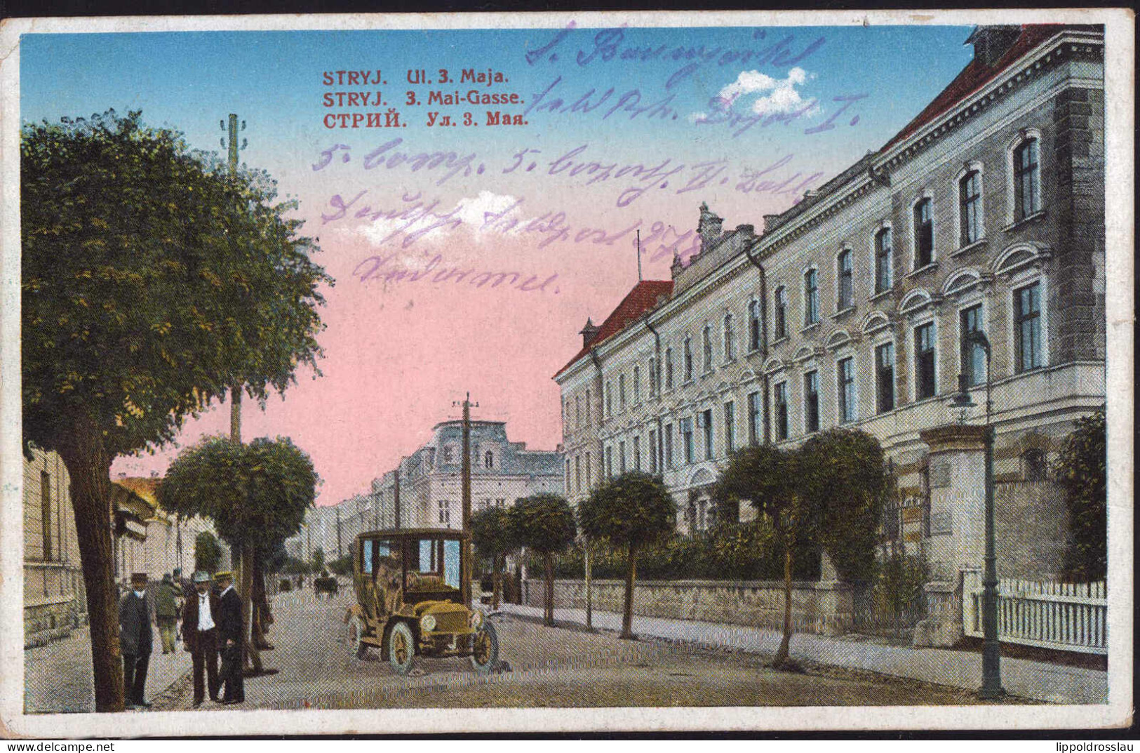 Gest. Stryj Straße Des 3. Mai, Feldpost 1917 - Ukraine