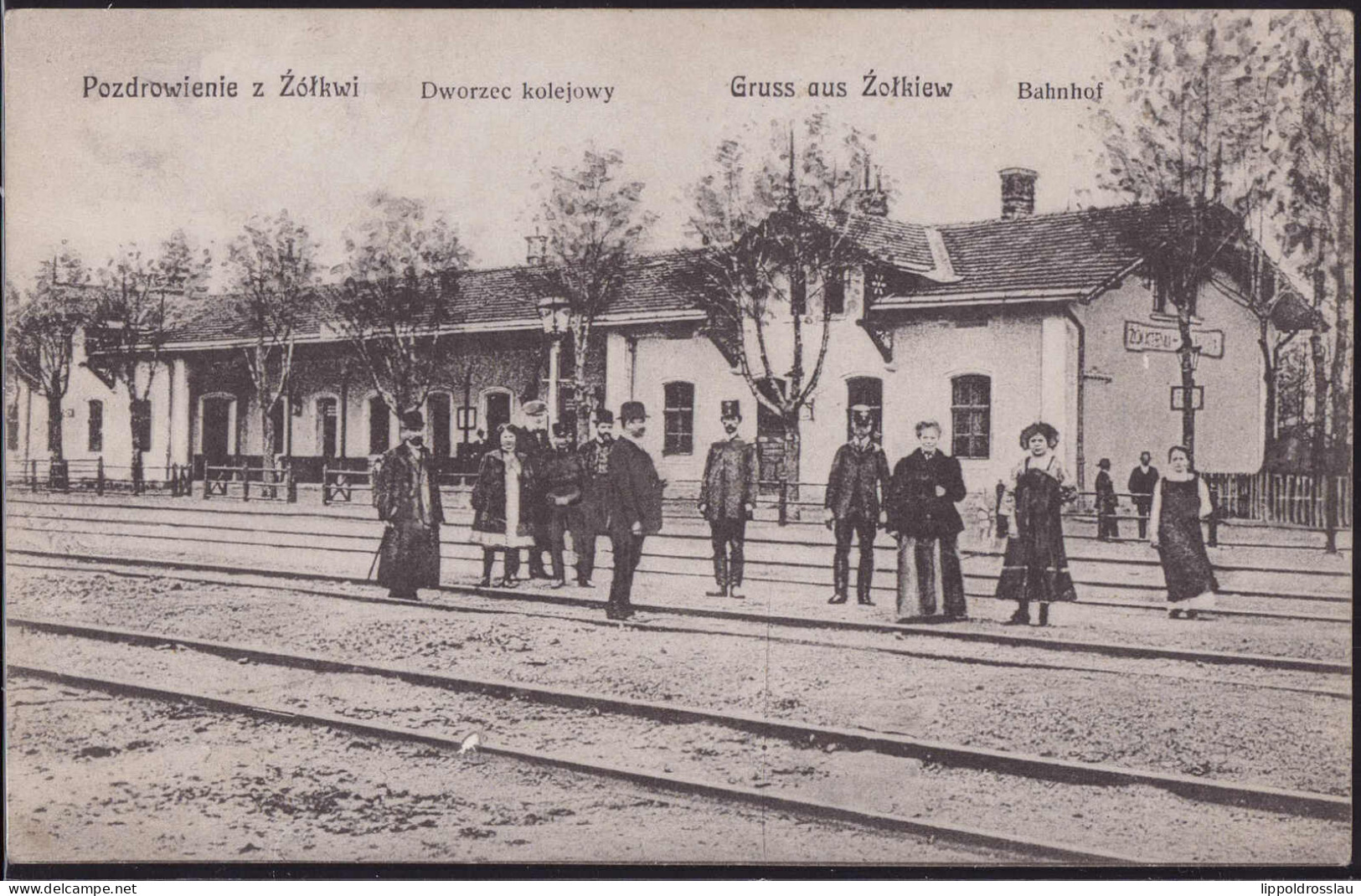 * Zolkiew Bahnhof 1915 - Ukraine