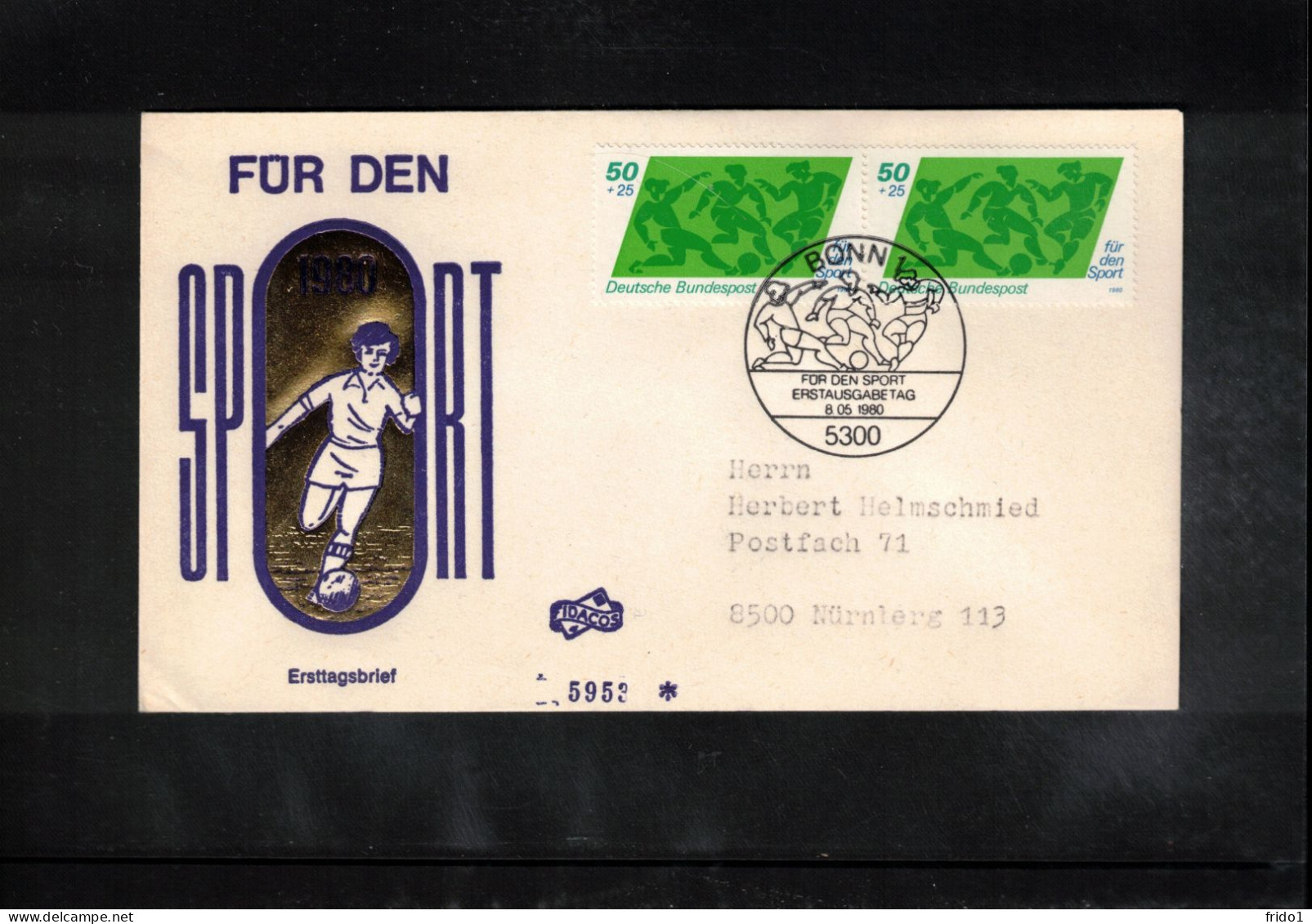 Germany 1980 Football Interesting Cover - Lettres & Documents