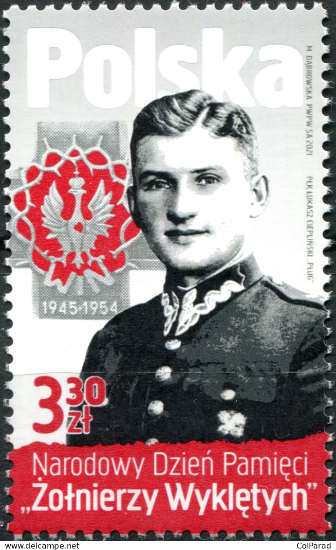 POLAND - 2021 - STAMP MNH ** - Lukasz Cieplinski, Resistance Fighter WWII - Unused Stamps