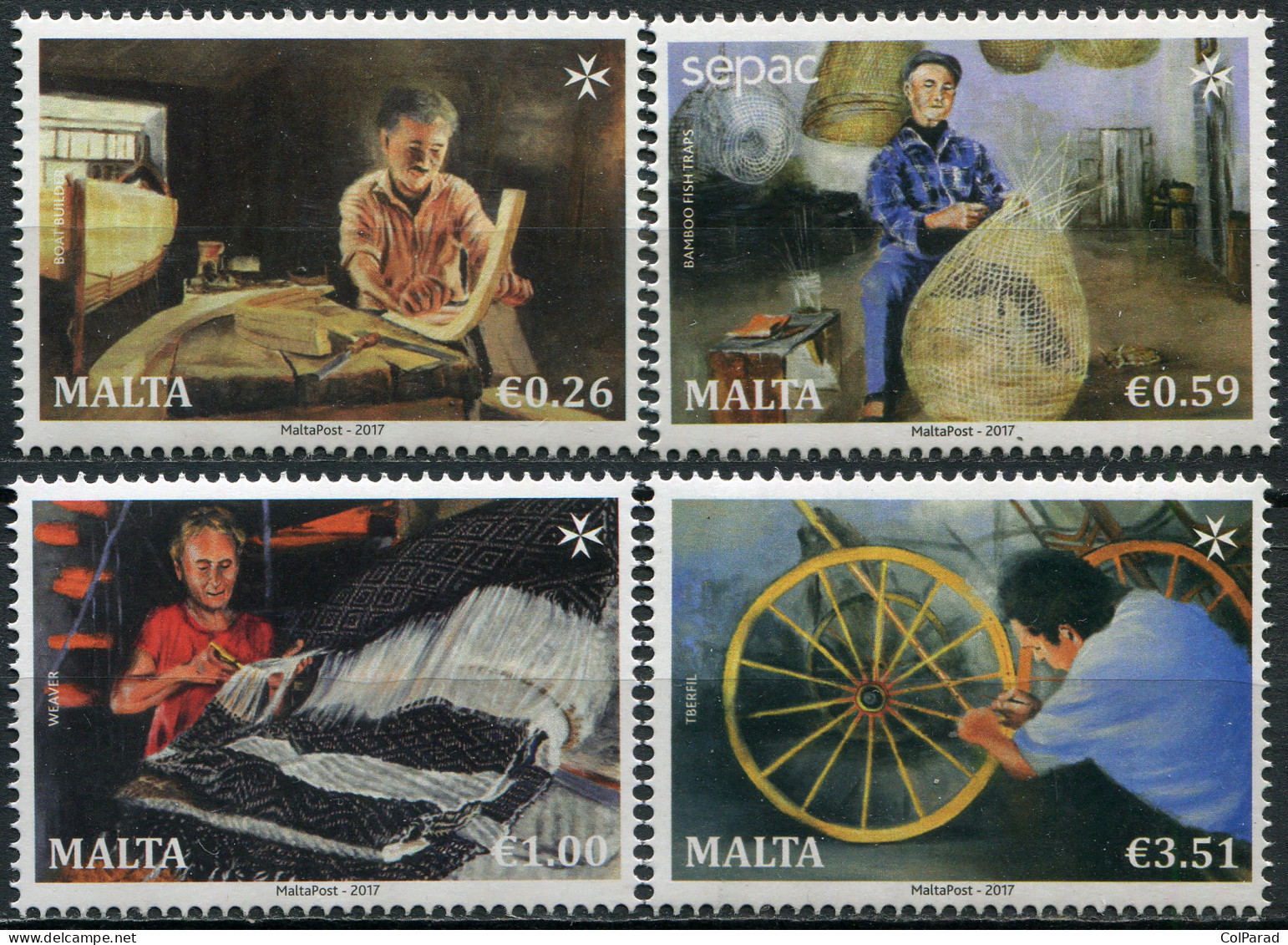 MALTA - 2017 - SET OF 4 STAMPS MNH ** - Traditional Handicrafts - Malta