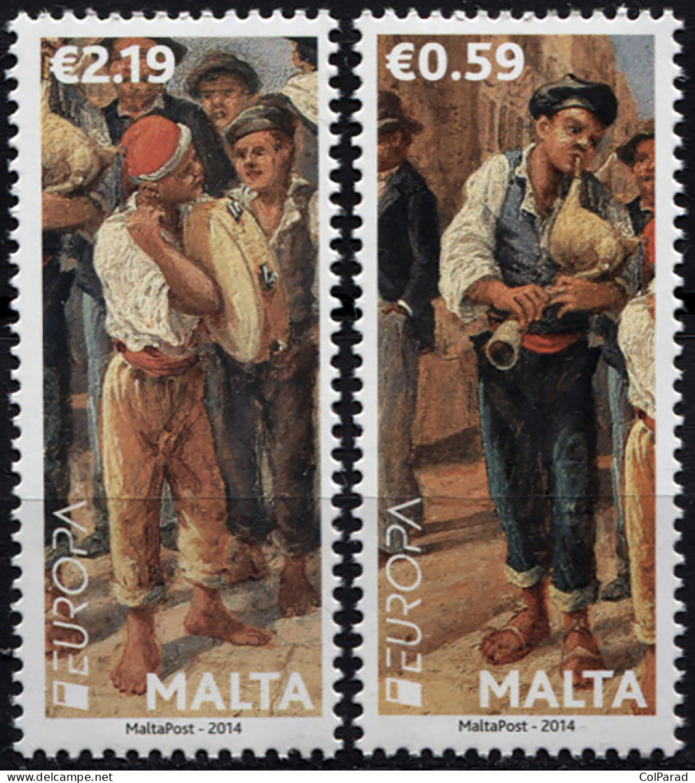 MALTA - 2014 - SET MNH ** - EUROPA 2014 - National Musical Instruments - Malta