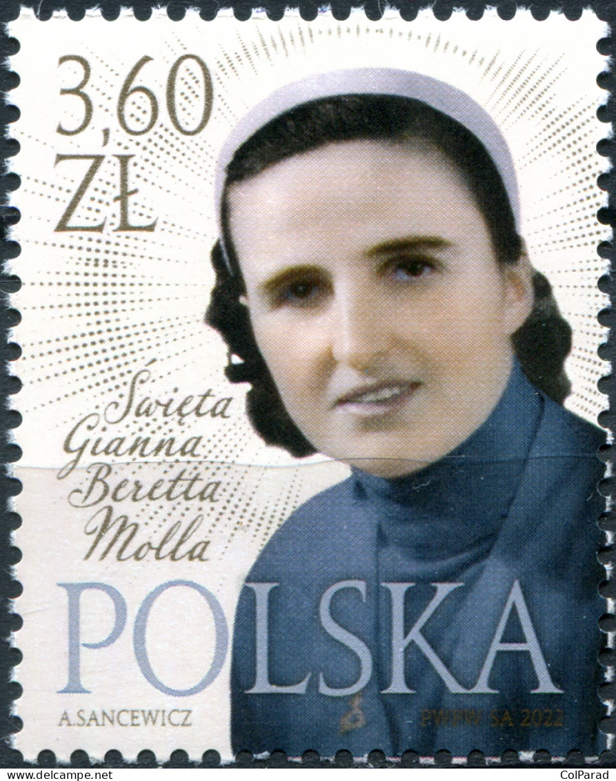 POLAND - 2022 - STAMP MNH ** - Saint Gianna Beretta Molla, 1922-1962 - Ungebraucht