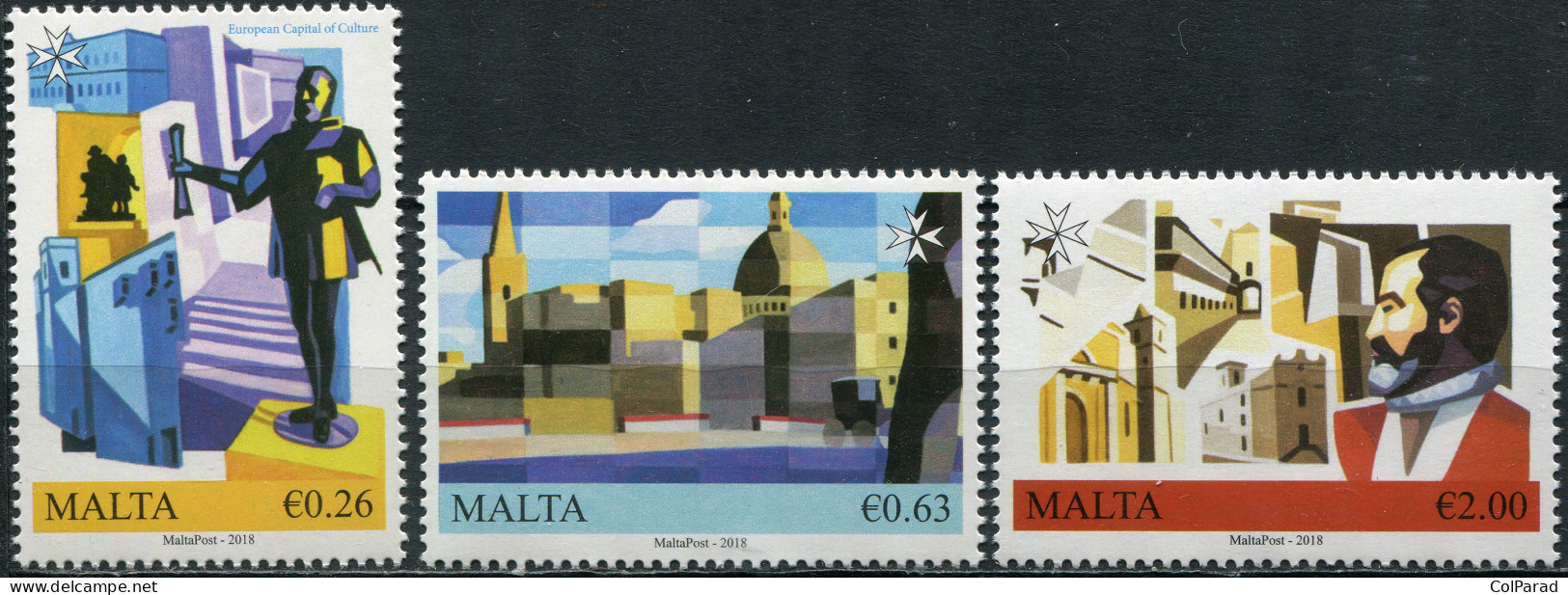 MALTA - 2018 - SET MNH ** - Valletta 2018 - European Capital Of Culture - Malta