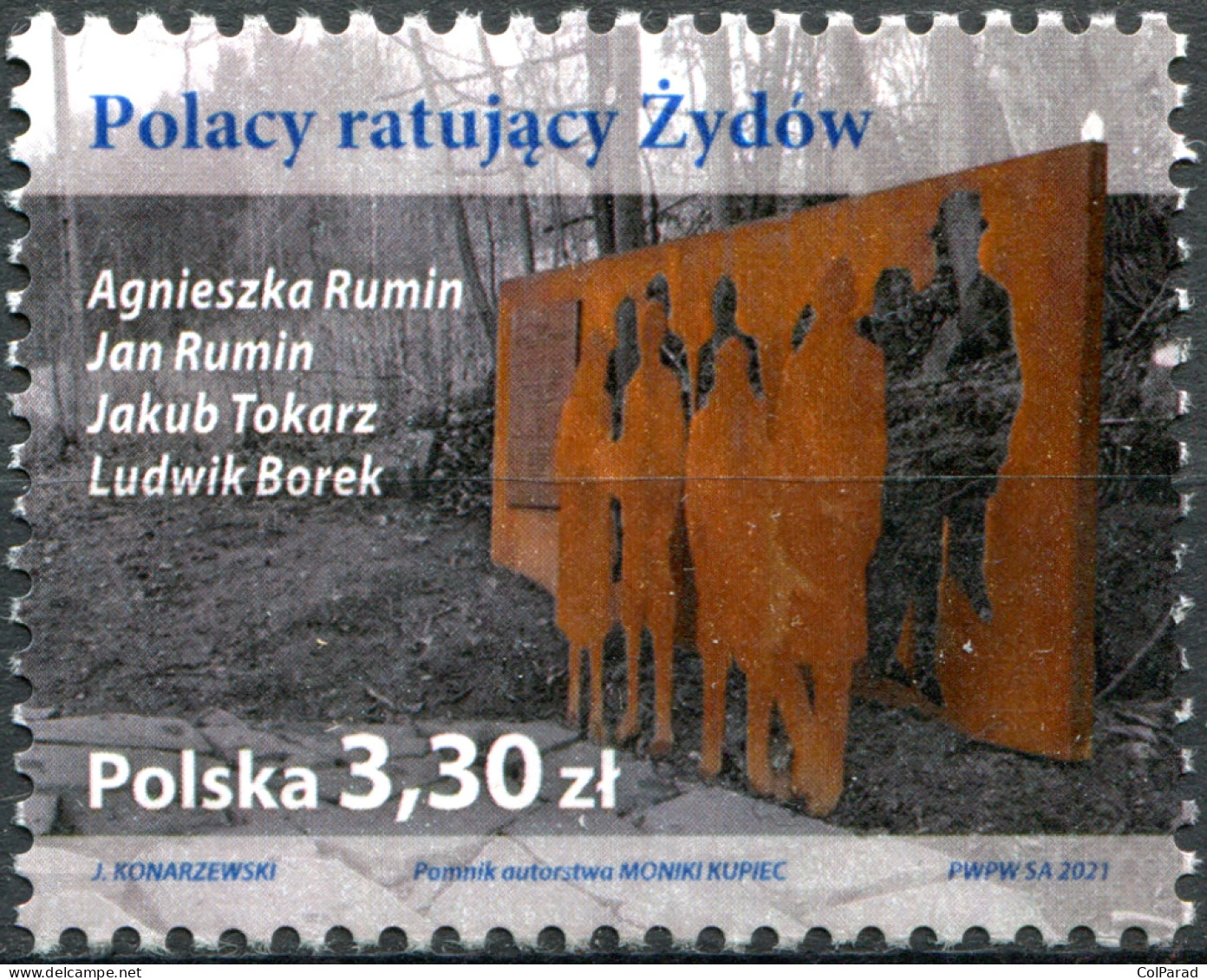 POLAND - 2021 - STAMP MNH ** - Rescue Of Jews By Poles During The Holocaust - Unused Stamps