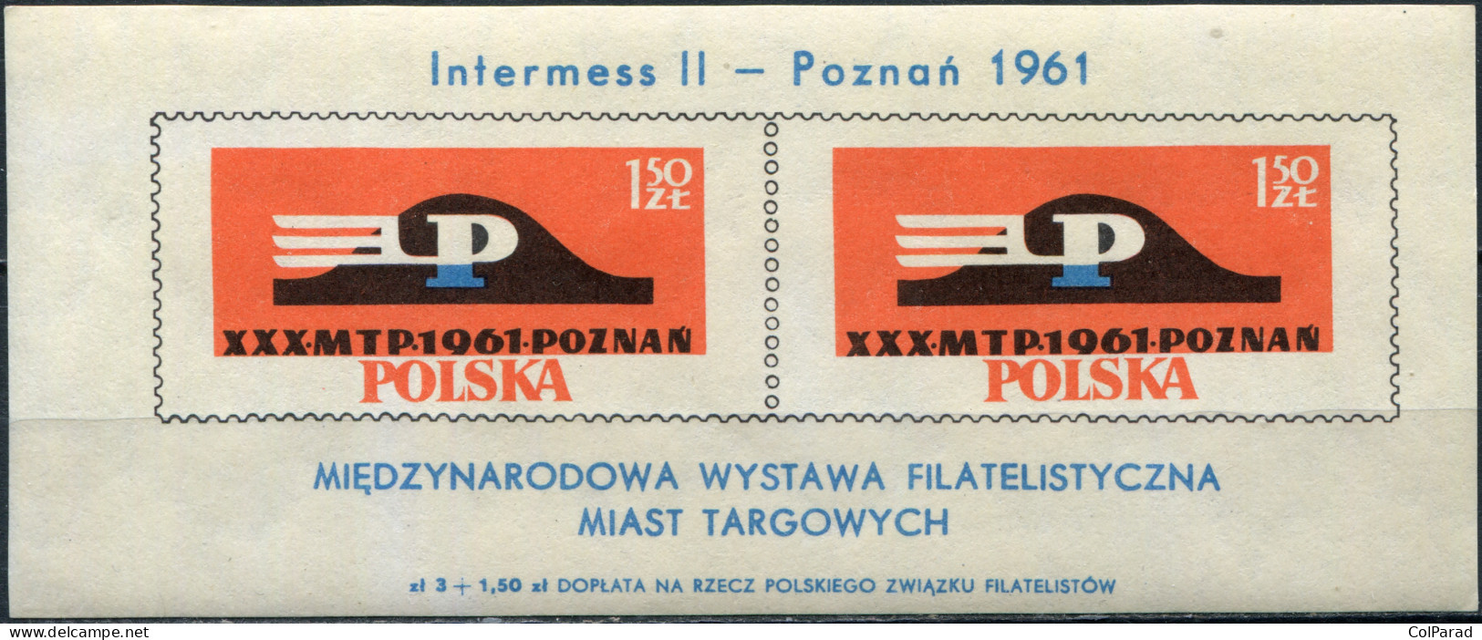 POLAND - 1961 - S/S MNH ** - International Philatelic Exhibition "Intermess II" - Neufs