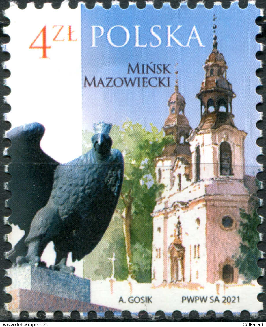 POLAND - 2021 - STAMP MNH ** - Polish Cities - Mińsk Mazowiecki - Ungebraucht