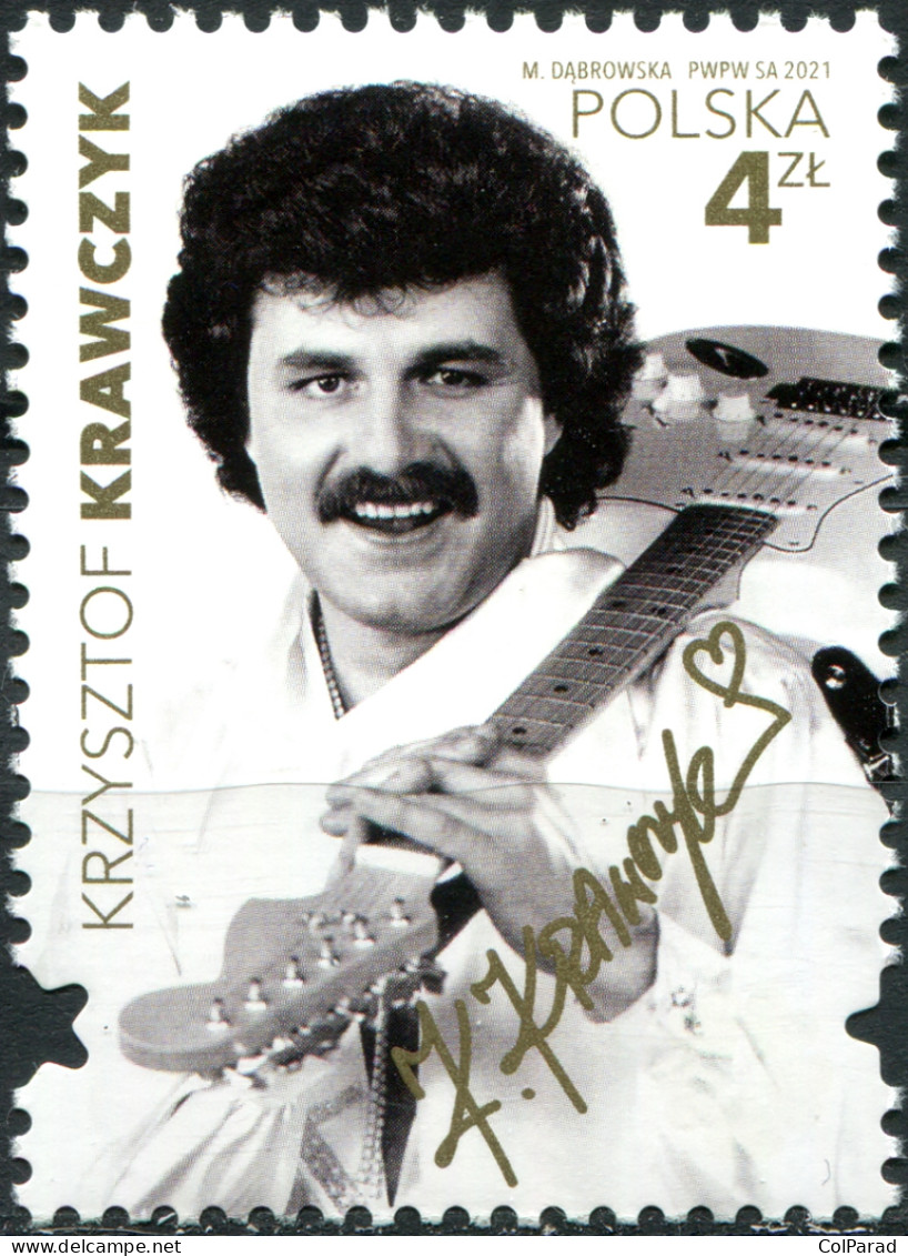 POLAND - 2021 - STAMP MNH ** - Krzysztof Krawczyk, Musician - Ongebruikt