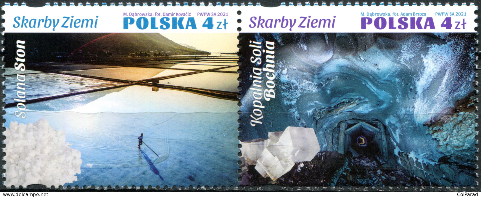 POLAND - 2021 - BLOCK OF  STAMPS MNH ** - Sources Of Salt - Nuevos