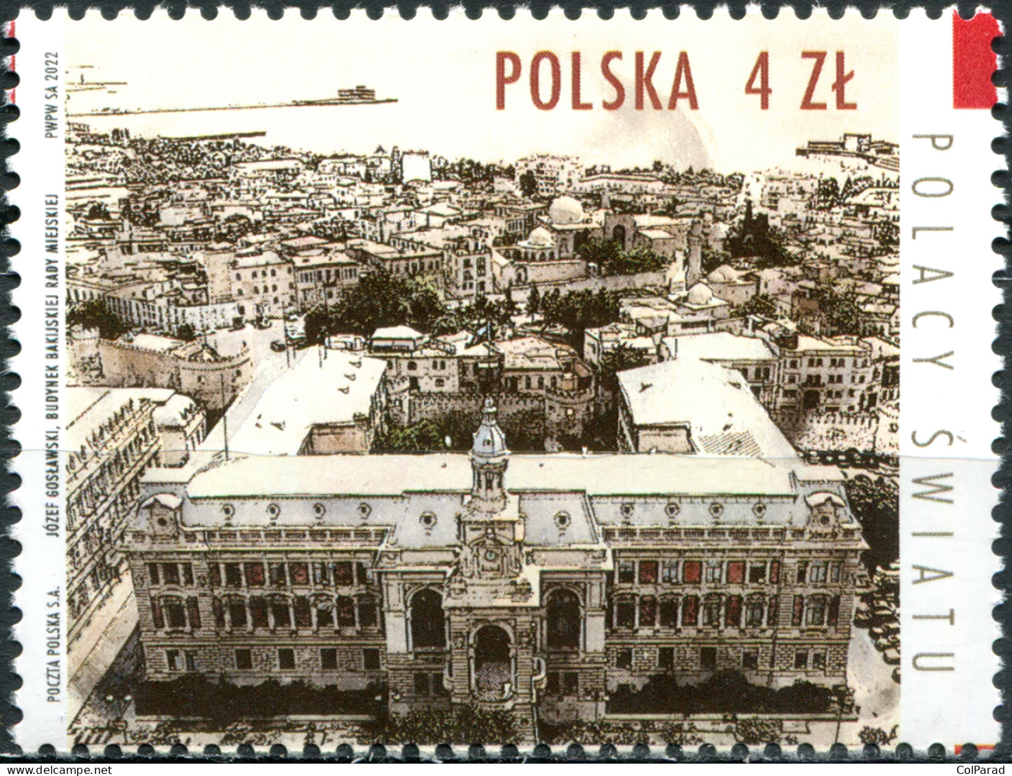 POLAND - 2022 - STAMP MNH ** - Poles Abroad: Jozef Goslavsky, Architect - Ungebraucht