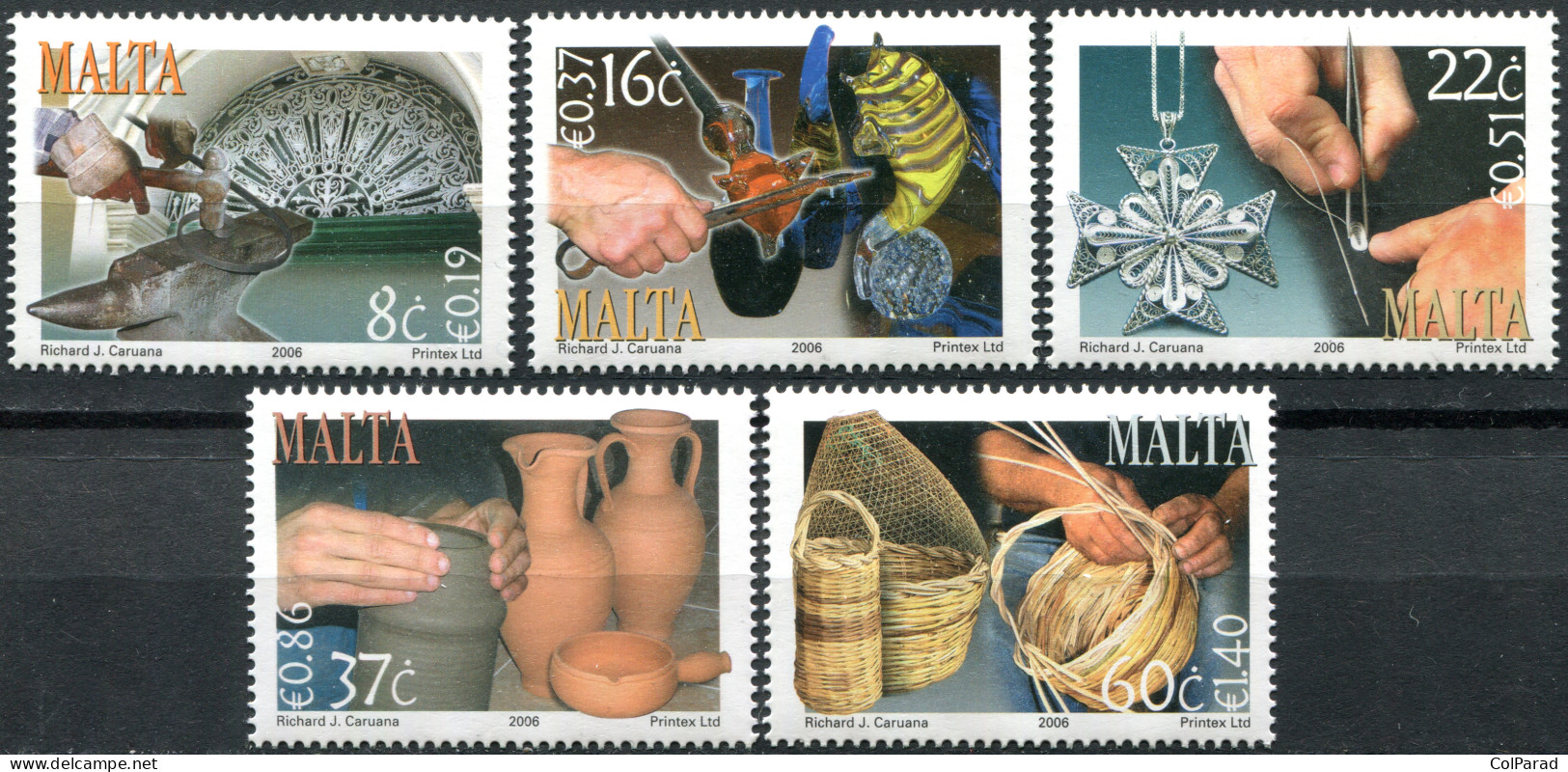 MALTA - 2006 - SET OF 5 STAMPS MNH ** - Maltese Craft - Malta