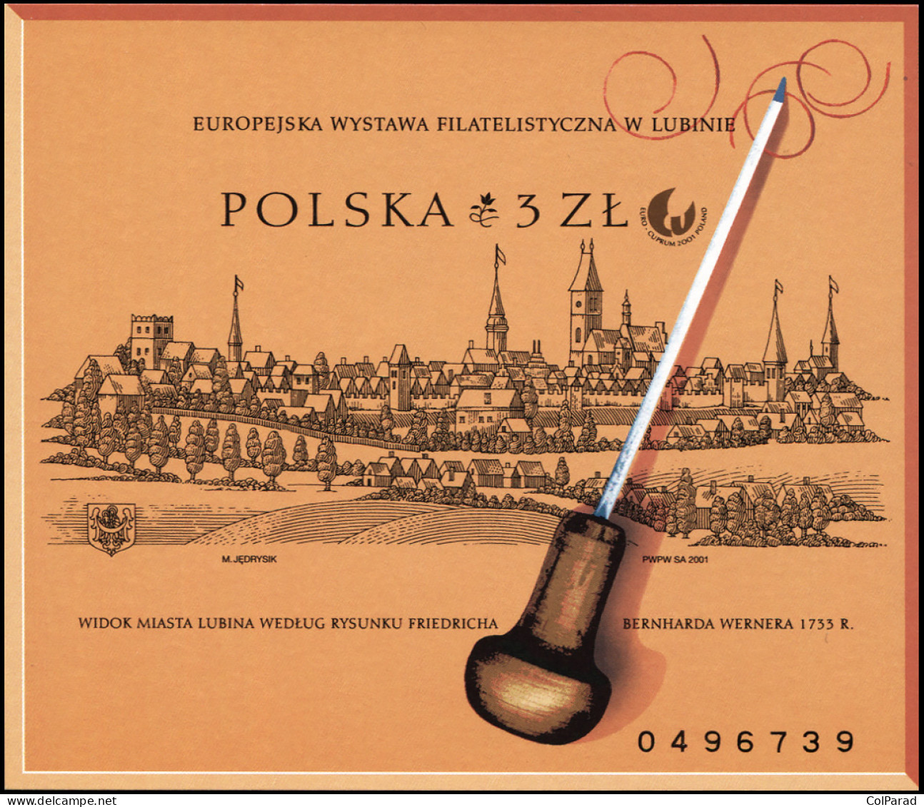 POLAND - 2001 - S/S MNH ** - International Stamp Exhibition "EURO-CUPRUM 2001" - Ungebraucht