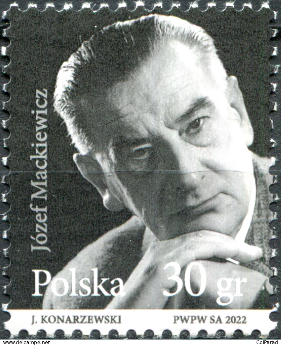 POLAND - 2022 - STAMP MNH ** - Jozef Mackiewicz, Author - Nuovi