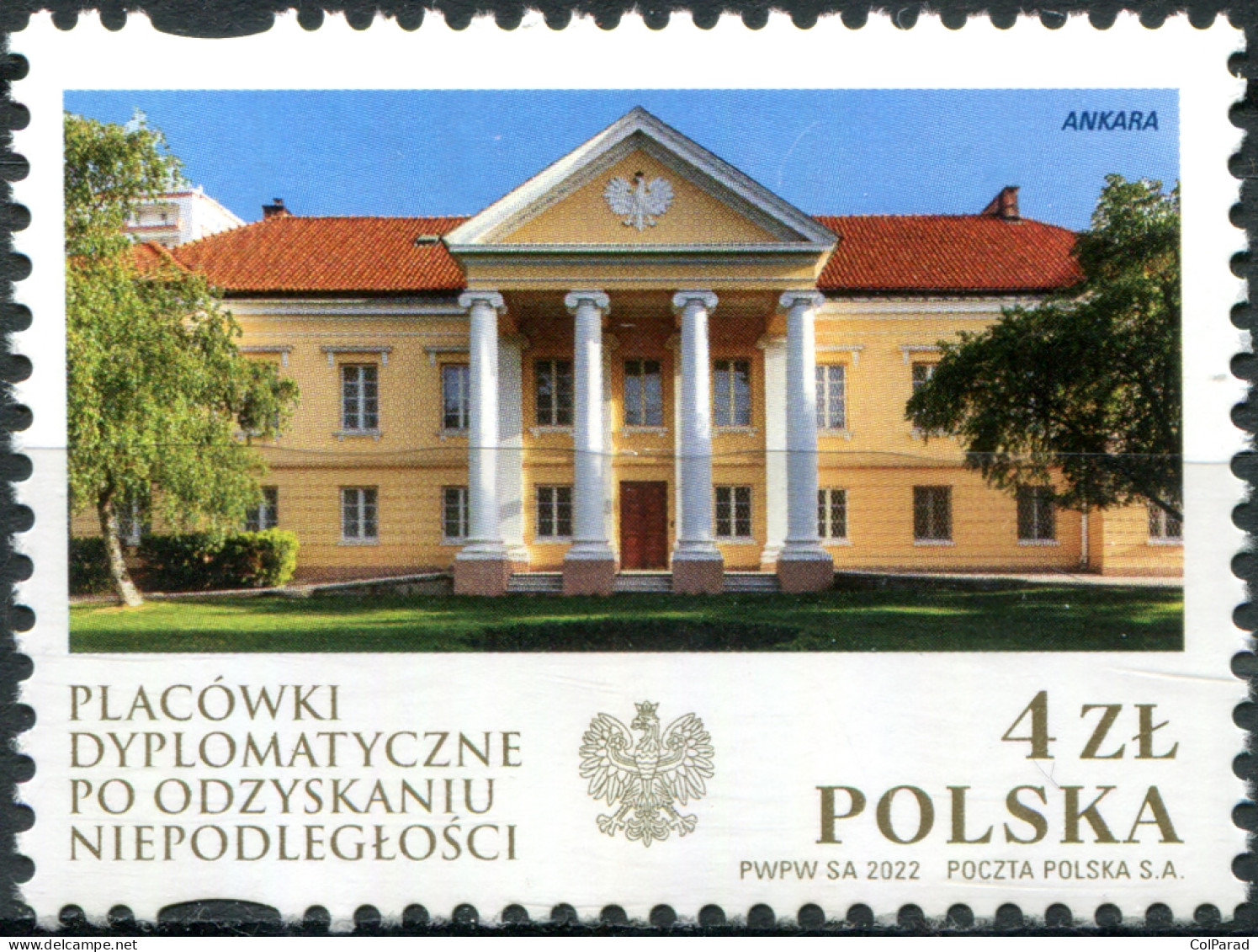 POLAND - 2022 - STAMP MNH ** - Polish Diplomatic Posts Overseas - Ankara, Turkey - Unused Stamps