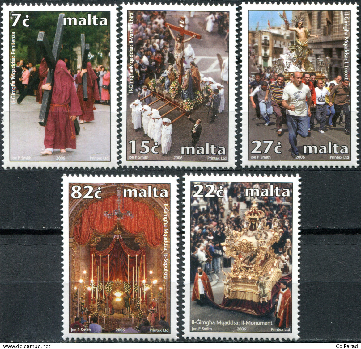 MALTA - 2006 - SET OF 5 STAMPS MNH ** - Holy Week Traditional Celebrations - Malta