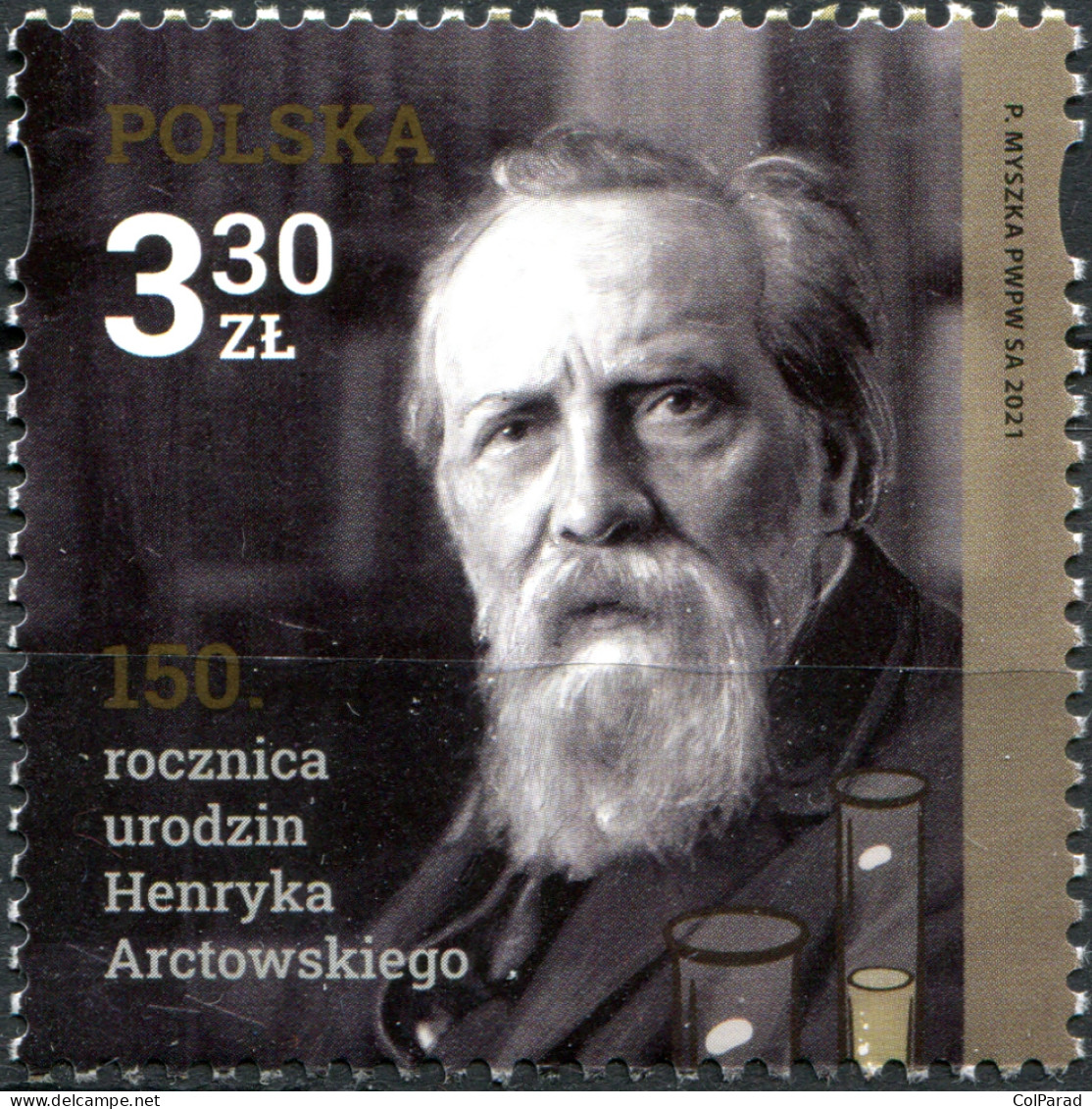 POLAND - 2021 - STAMP MNH ** - Henryk Arctowski, Antarctic Explorer - Unused Stamps