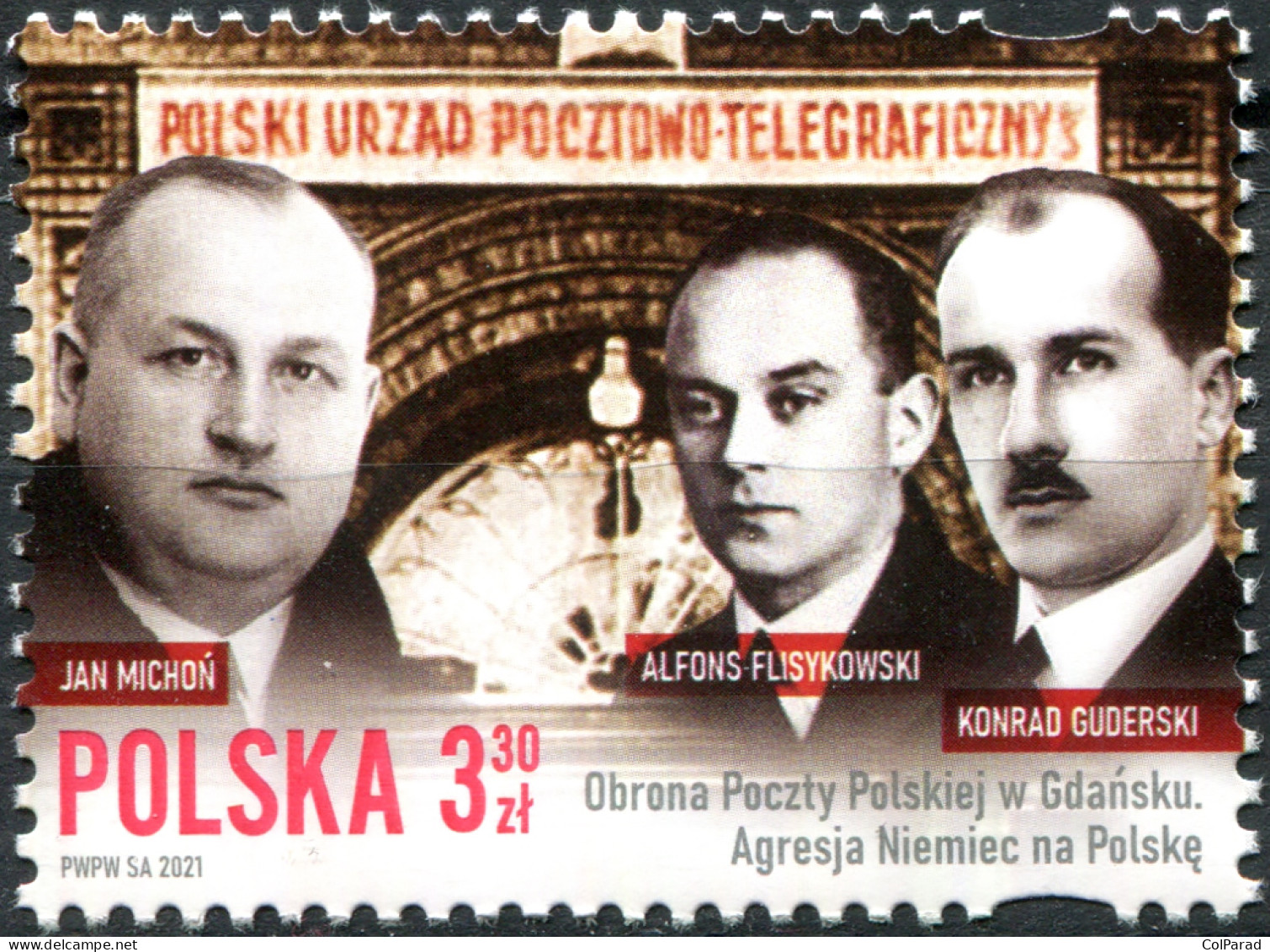 POLAND - 2021 - STAMP MNH ** - Defense Of The Post Office In Gdansk - Ungebraucht