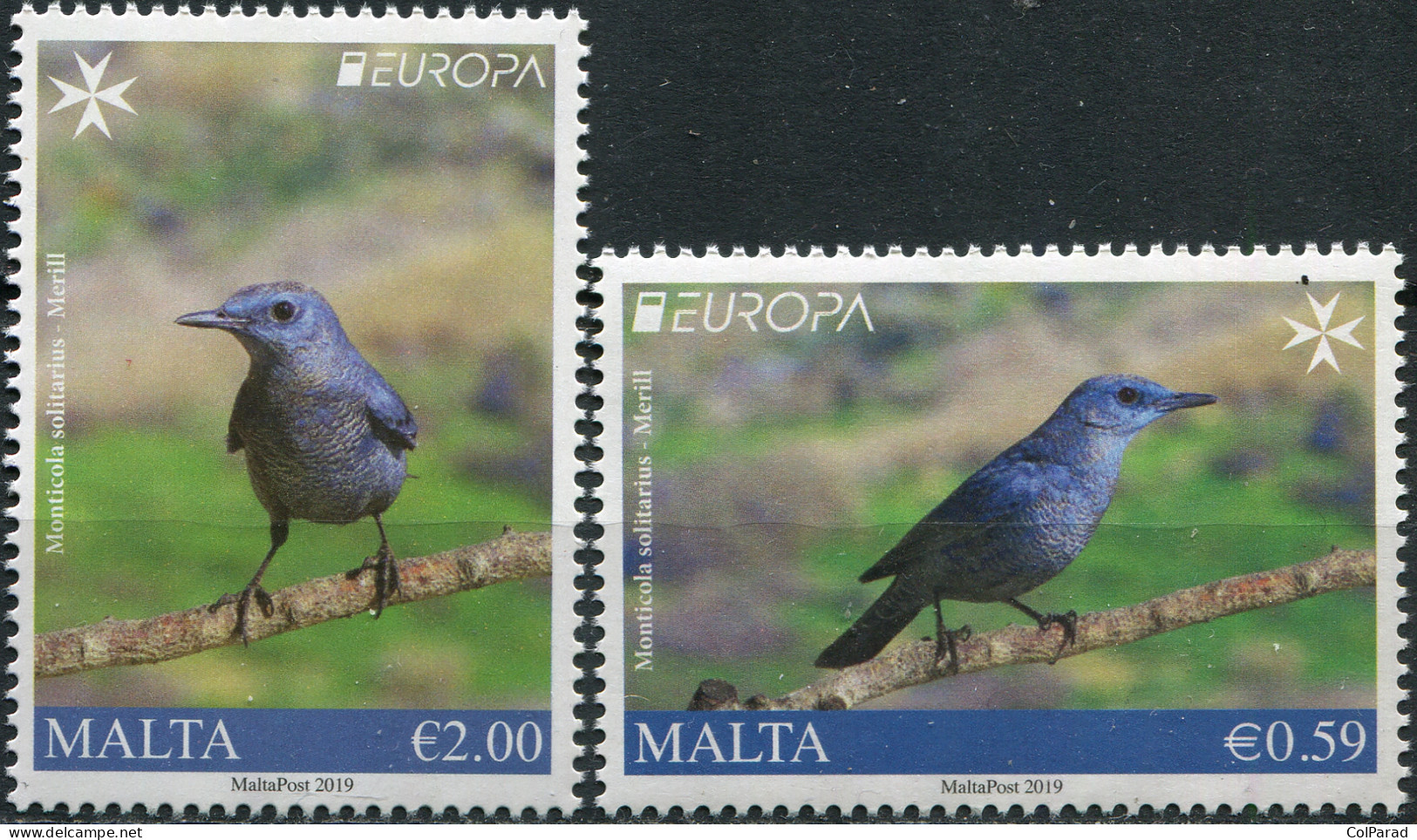 MALTA - 2019 - SET OF 2 STAMPS MNH ** - National Birds - Malta