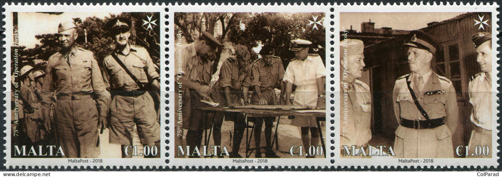 MALTA - 2018 - BLOCK MNH ** - 75th Anniversary Of Allied Invasion Of Sicily - Malta