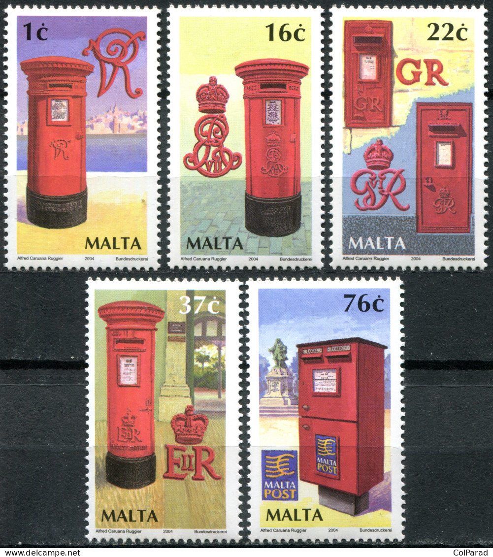 MALTA - 2004 - SET OF 5 STAMPS MNH ** - Letterboxes - Malta