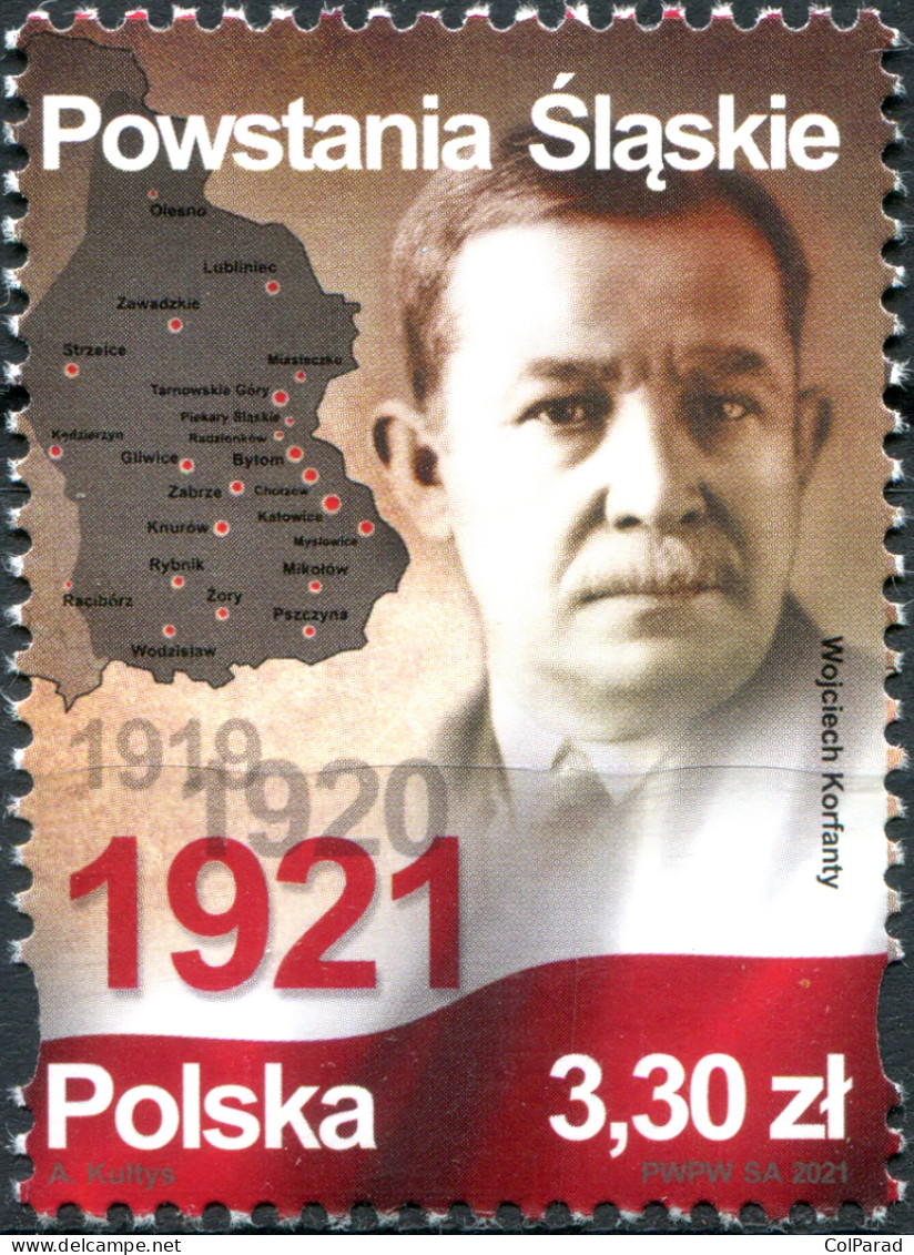 POLAND - 2021 - STAMP MNH ** - 100 Years Of Silesian Uprisings - Ungebraucht