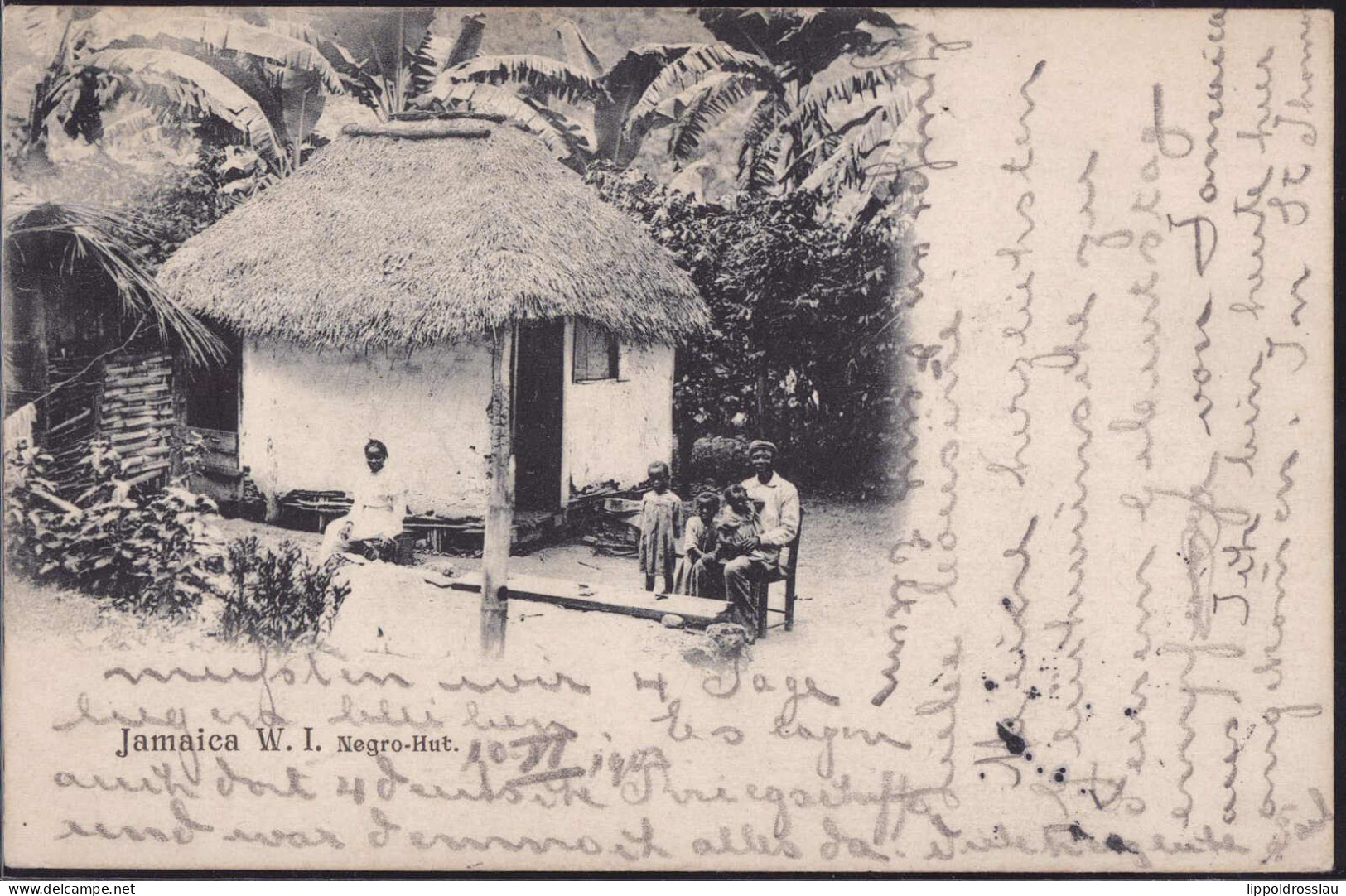 Gest. Jamaica W.I. Eingeborenenhütte 1903 - Jamaica