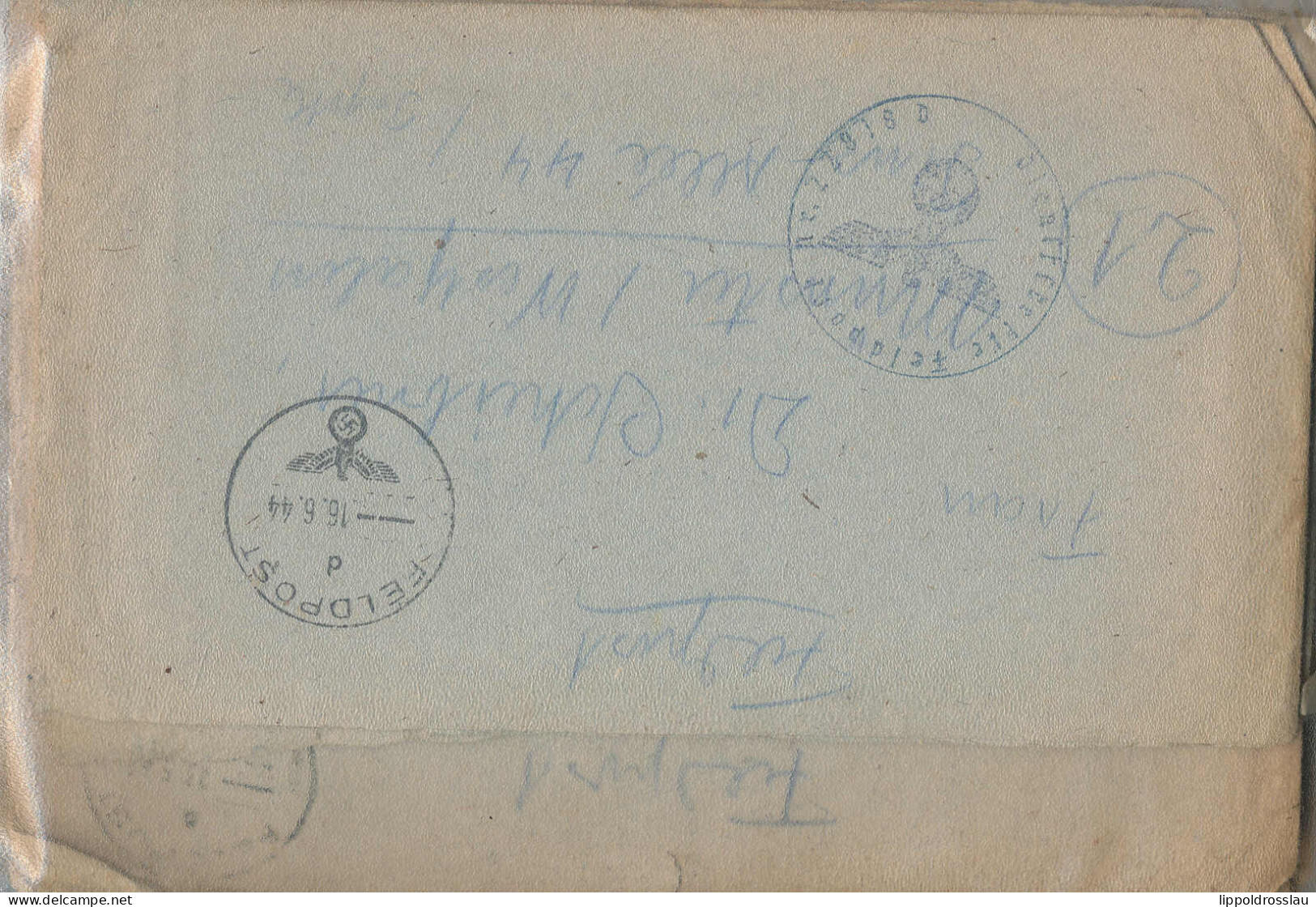Gest. 13 Stck. Feldpostbriefe Mit Inhalt FP Nr. 22978 D 1941-1944 - Altri & Non Classificati