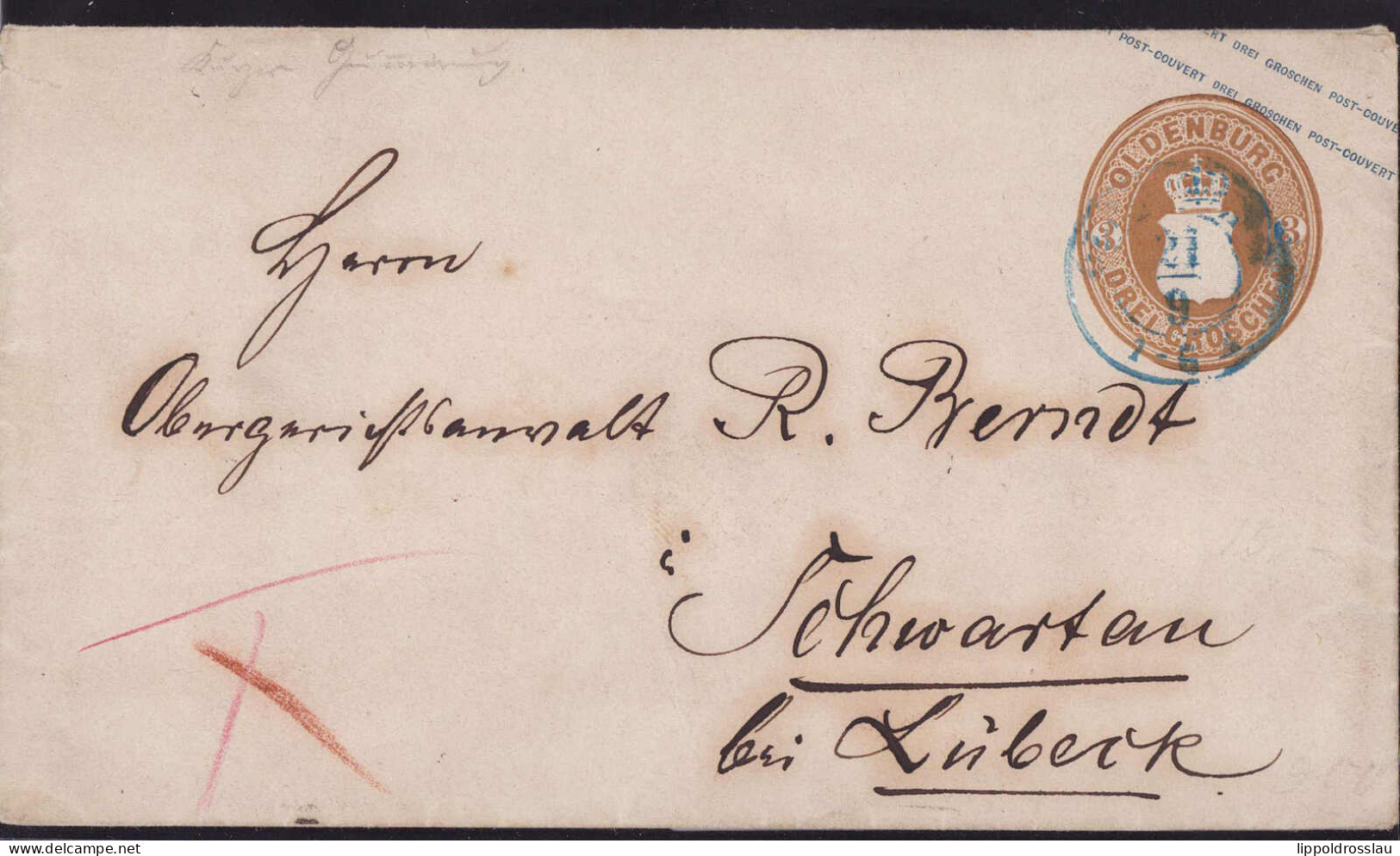 Gest., Brief Oldenburg U12 1864 - Oldenburg