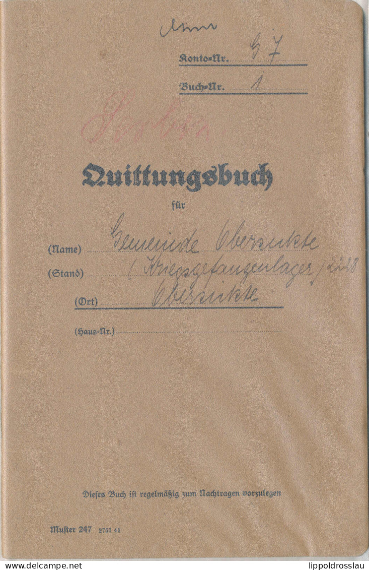 Qittungsbuch Kriegsgefangenenlager No 2228 1942-1945 - Ohne Zuordnung