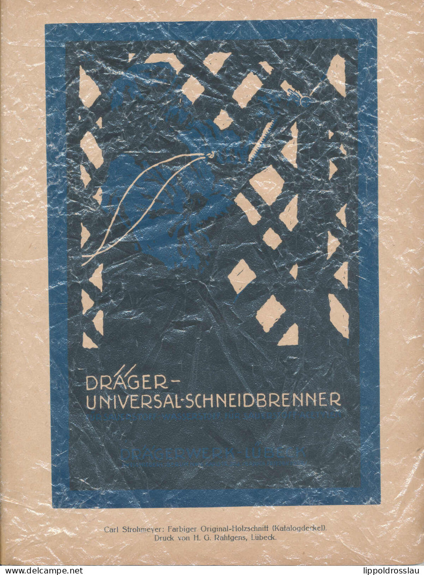 Kleinplakat Dräger Universal-Schneidbrenner Lübeck A4 - Non Classificati