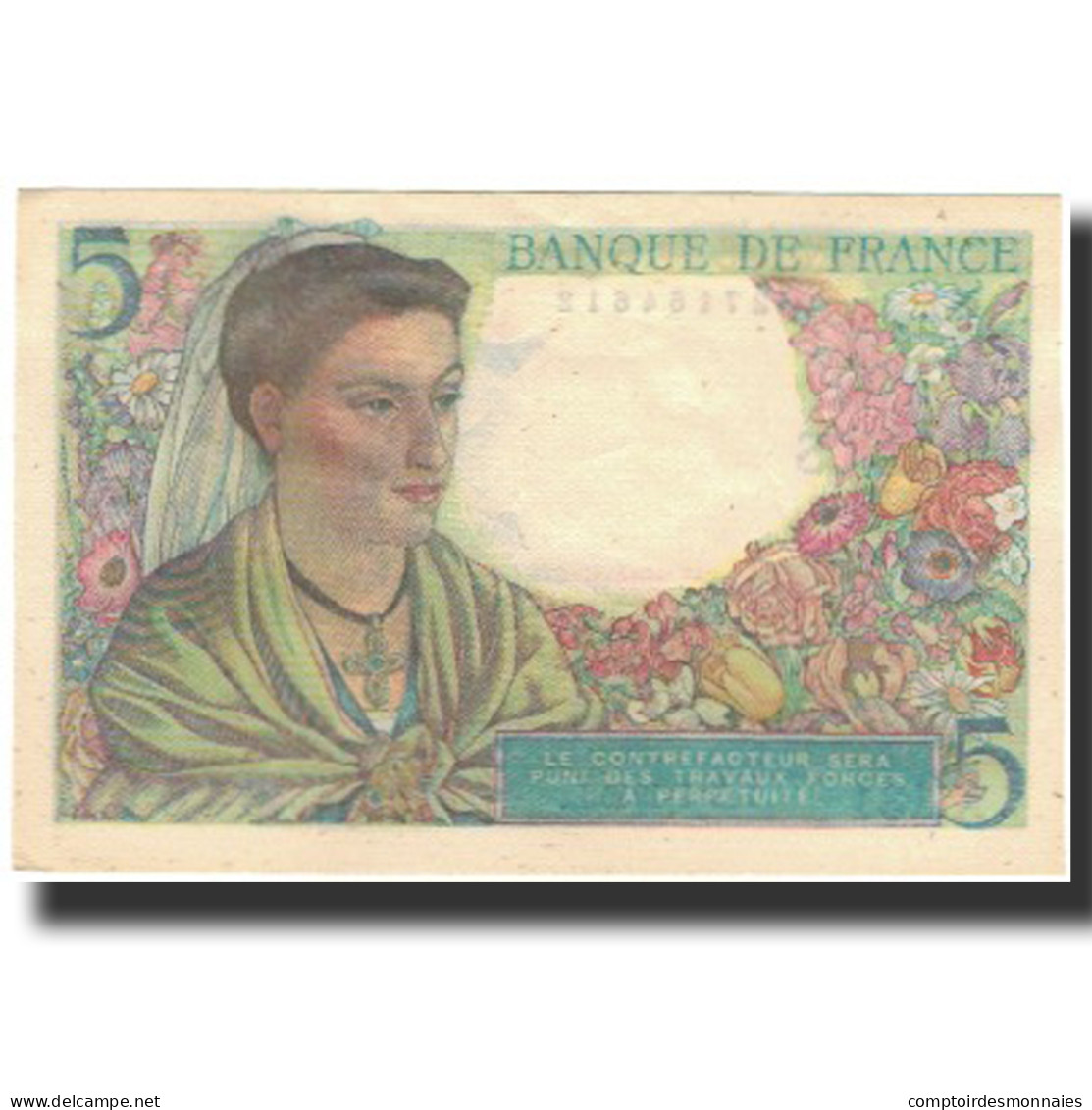 France, 5 Francs, Berger, 1945-04-05, SUP, Fayette:5.6, KM:98a - 5 F 1943-1947 ''Berger''