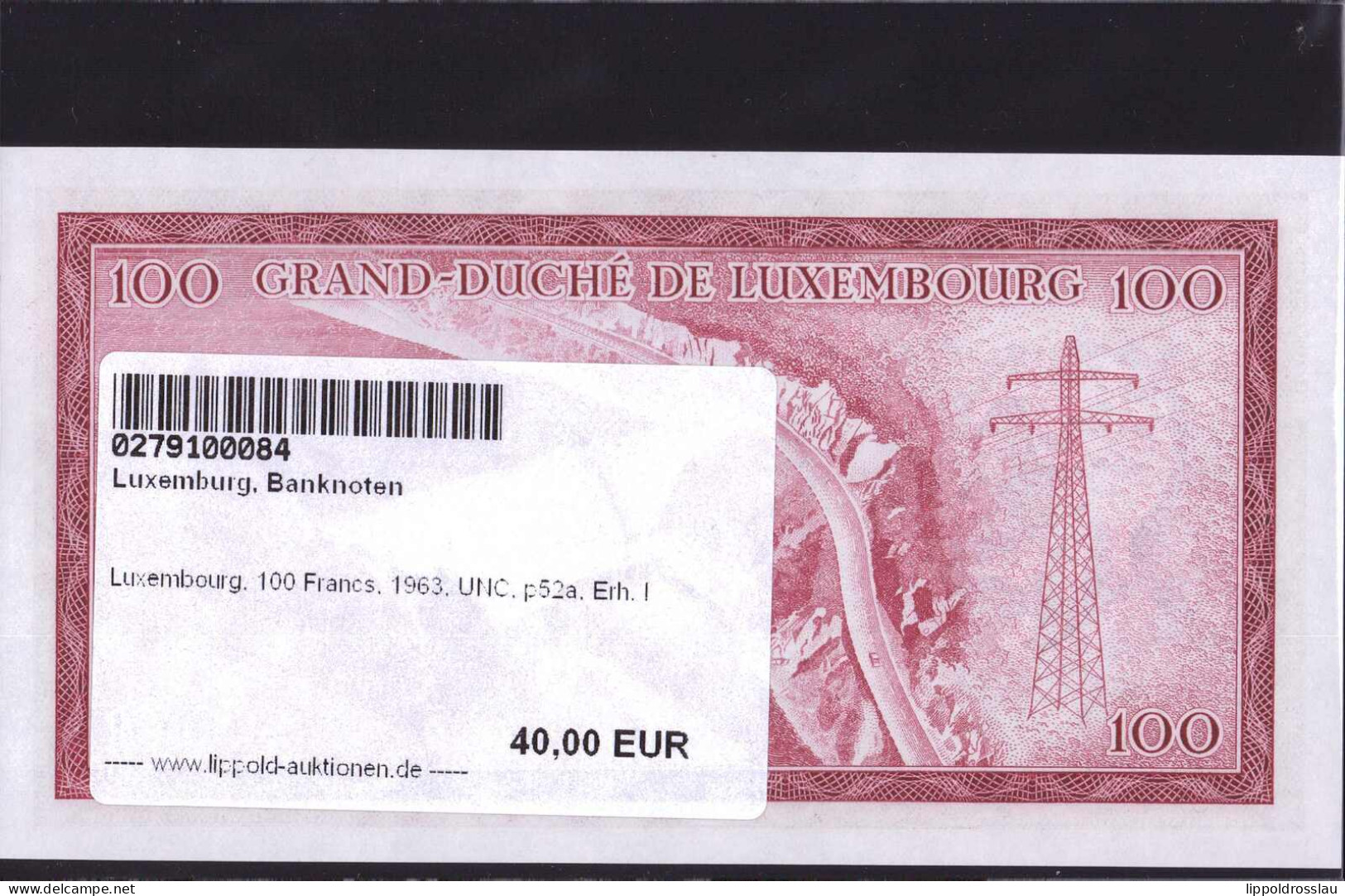 Luxembourg, 100 Francs, 1963, UNC, P52a, Erh. I - Other & Unclassified